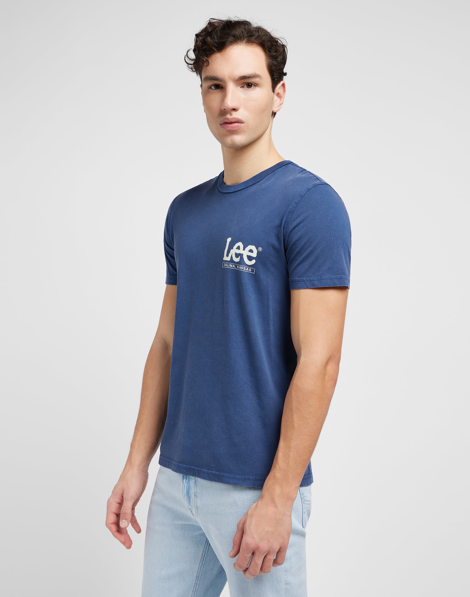 Short sleeve tee in Drama Blue T-shirts Lee   