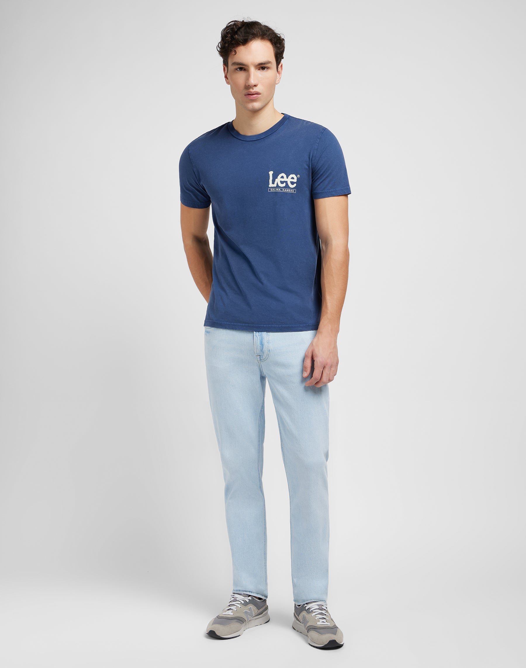 Short sleeve tee in Drama Blue T-shirts Lee   