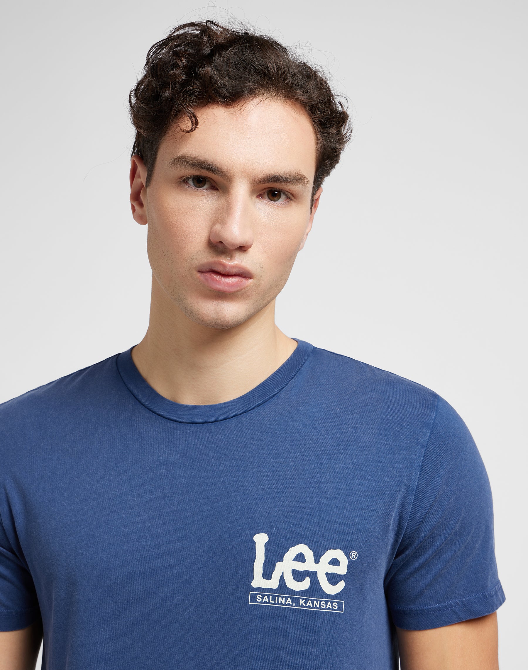 Short sleeve tee in Drama Blue T-shirts Lee   