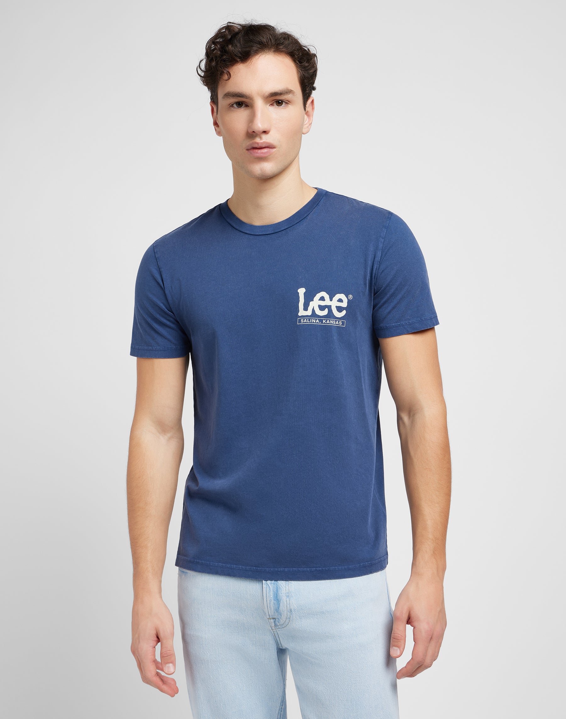 Short sleeve tee in Drama Blue T-shirts Lee   