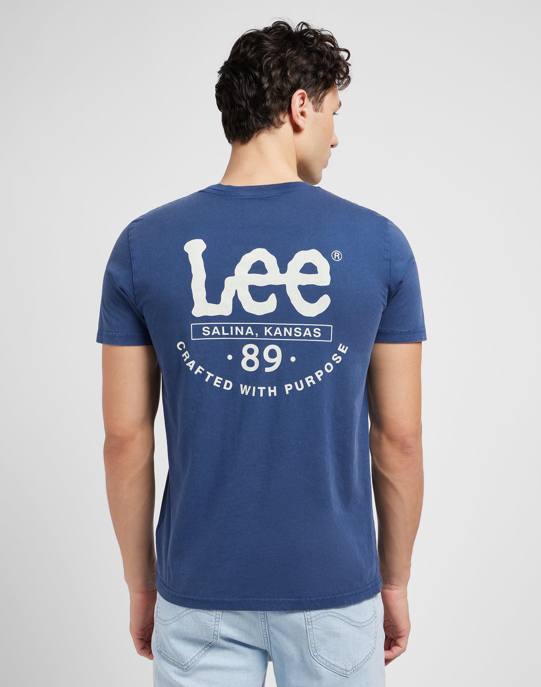 Short sleeve tee in Drama Blue T-shirts Lee   