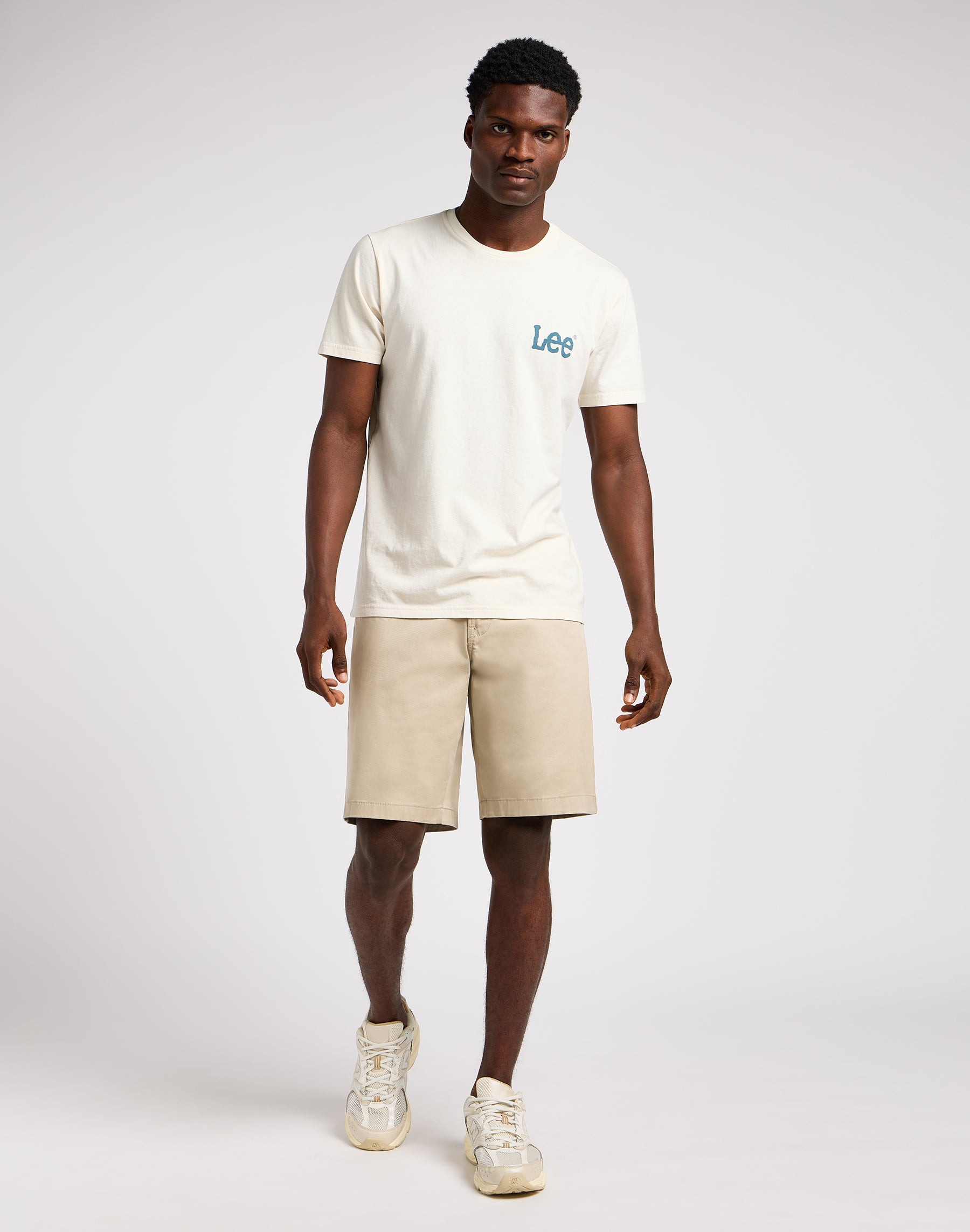 Relaxed chino shorts in stone shorts Lee   