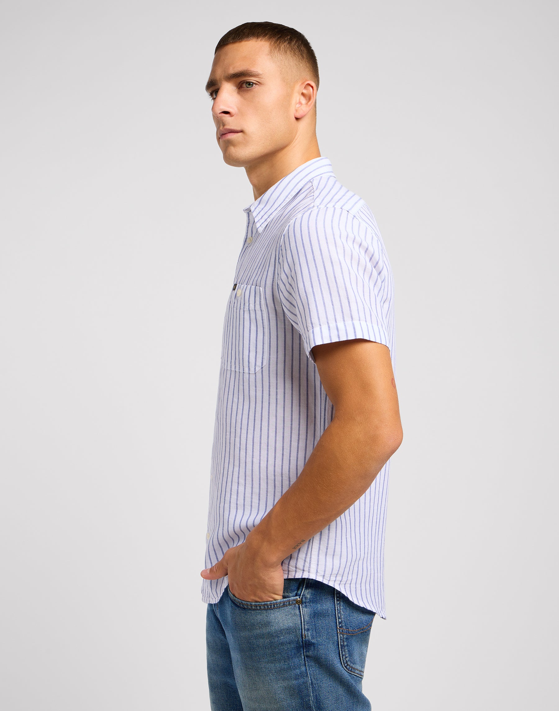 Leesure Shirt in Surf Blue Shirts Lee   