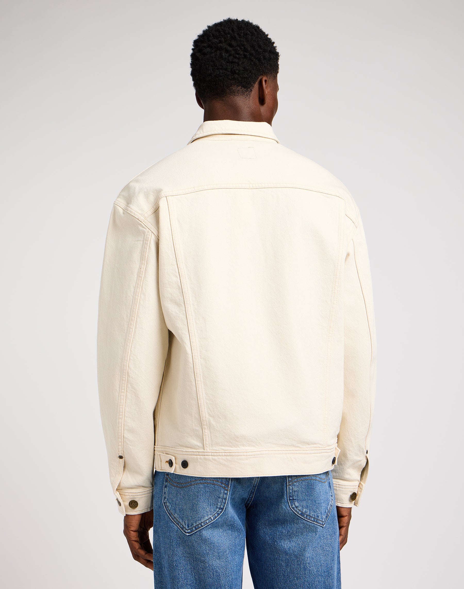 Relaxed Rider Jacket in Off White Jackets Lee   