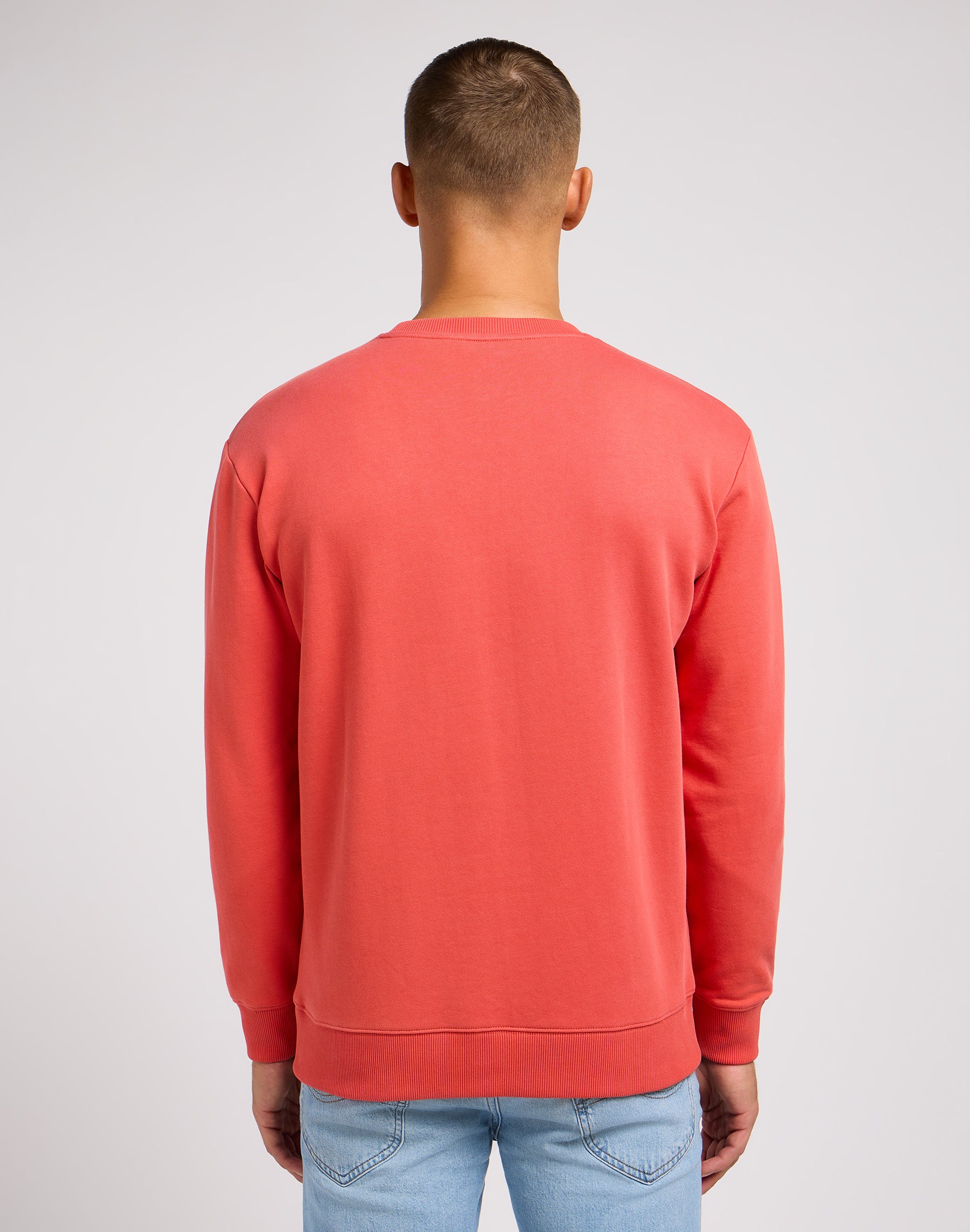 Wobbly Lee Sweater in Poppy Sweatshirts Lee   