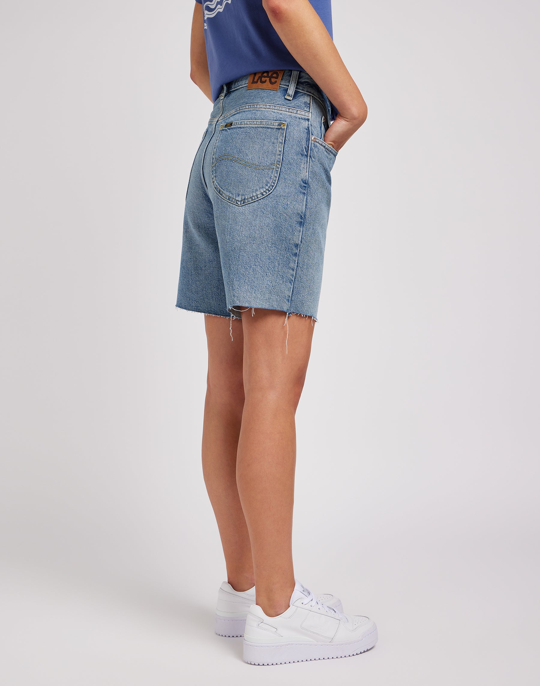 Rider Bermuda in Collapsing Wave denim shorts Lee   