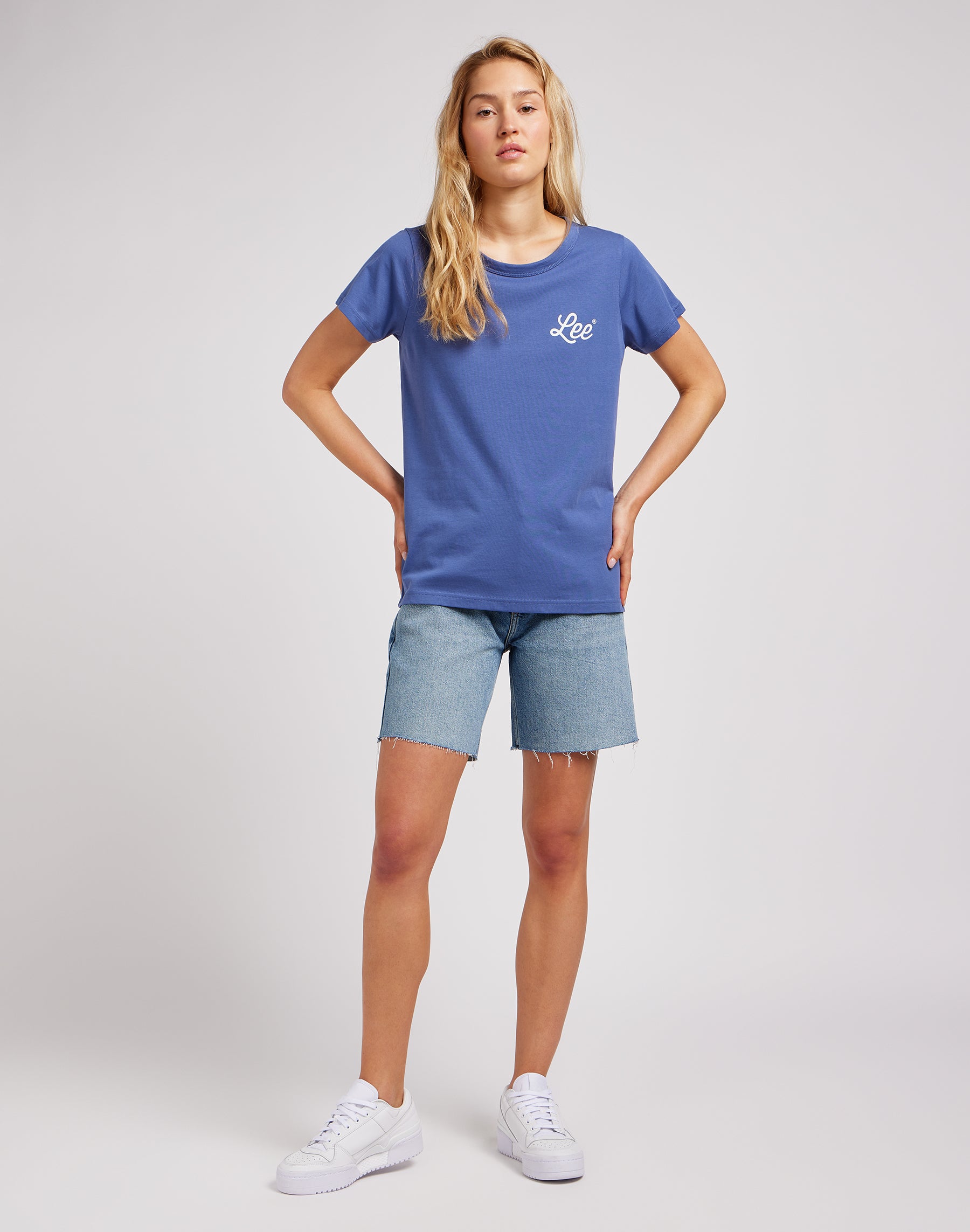 Rider Bermuda in Collapsing Wave denim shorts Lee   