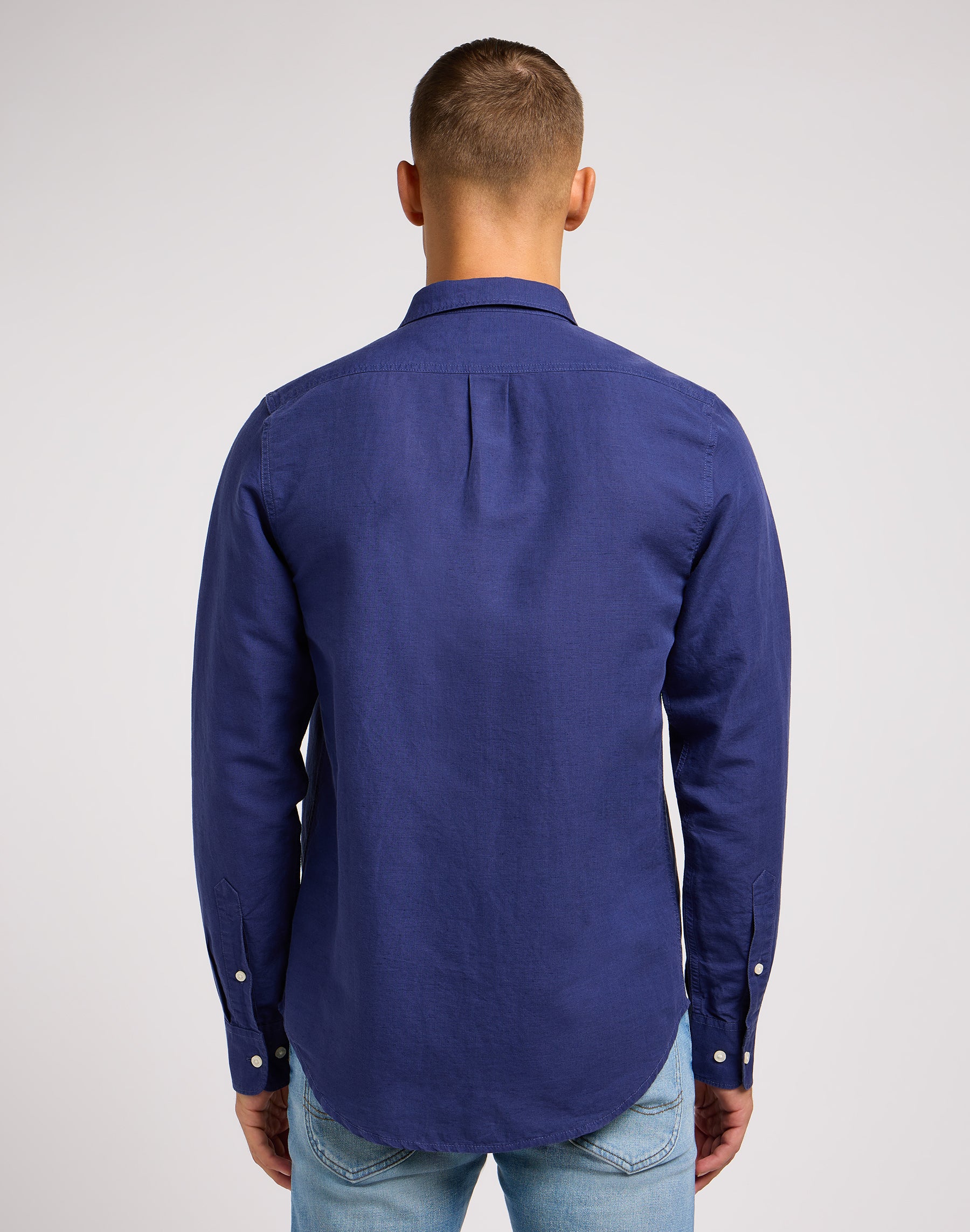 Patch Shirt in Medieval Blue Shirts Lee   