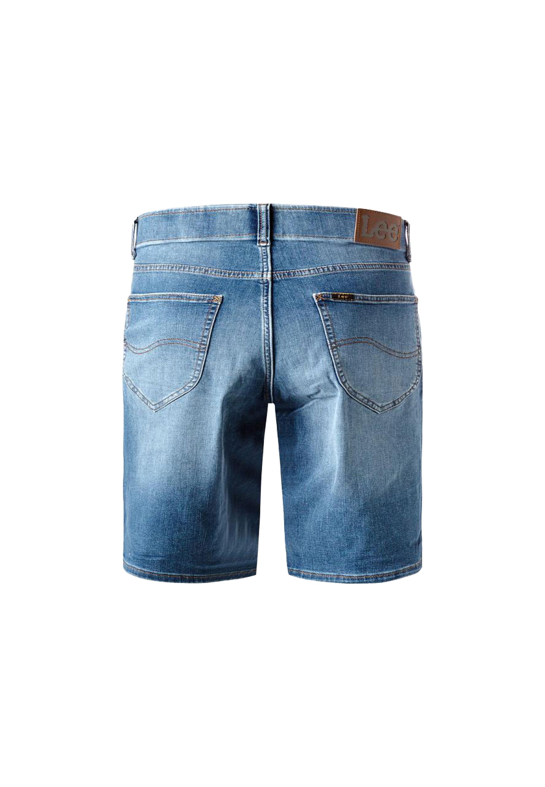 XM 5 pocket shorts in blue rooster denim shorts Lee   