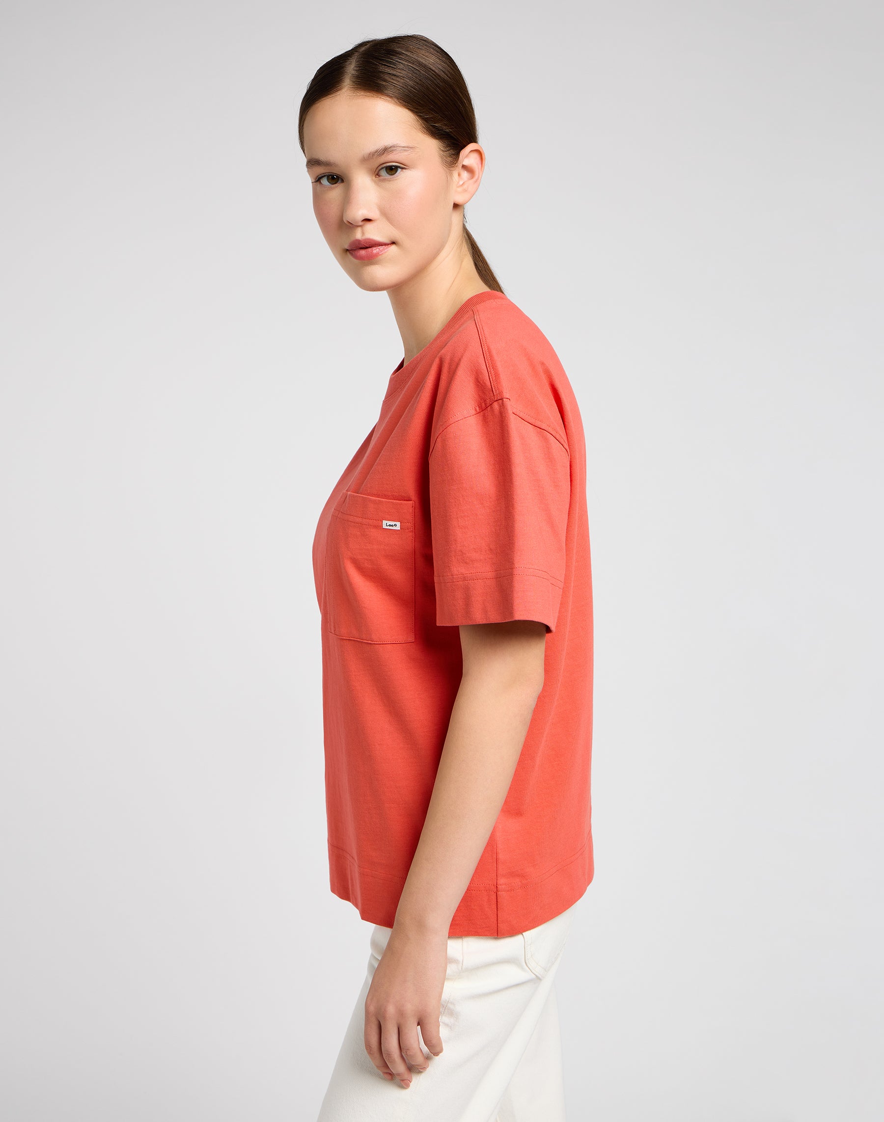 Pocket Tee in Poppy T-Shirts Lee   