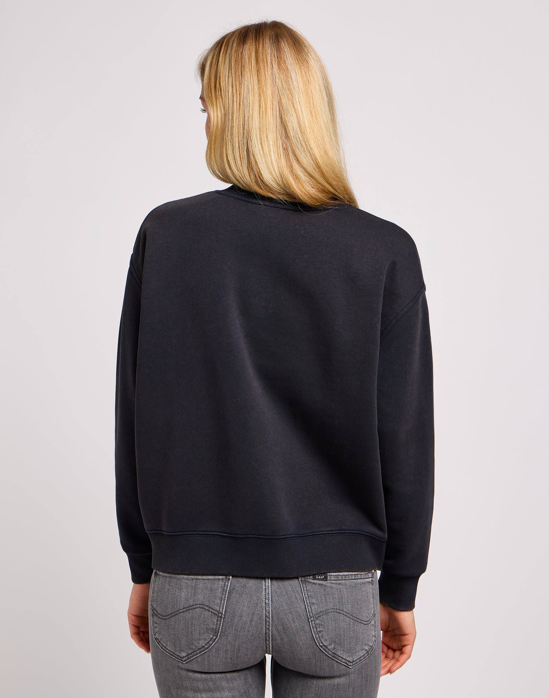 Crew Sweater in Unionall Blk Sweatshirts Lee   