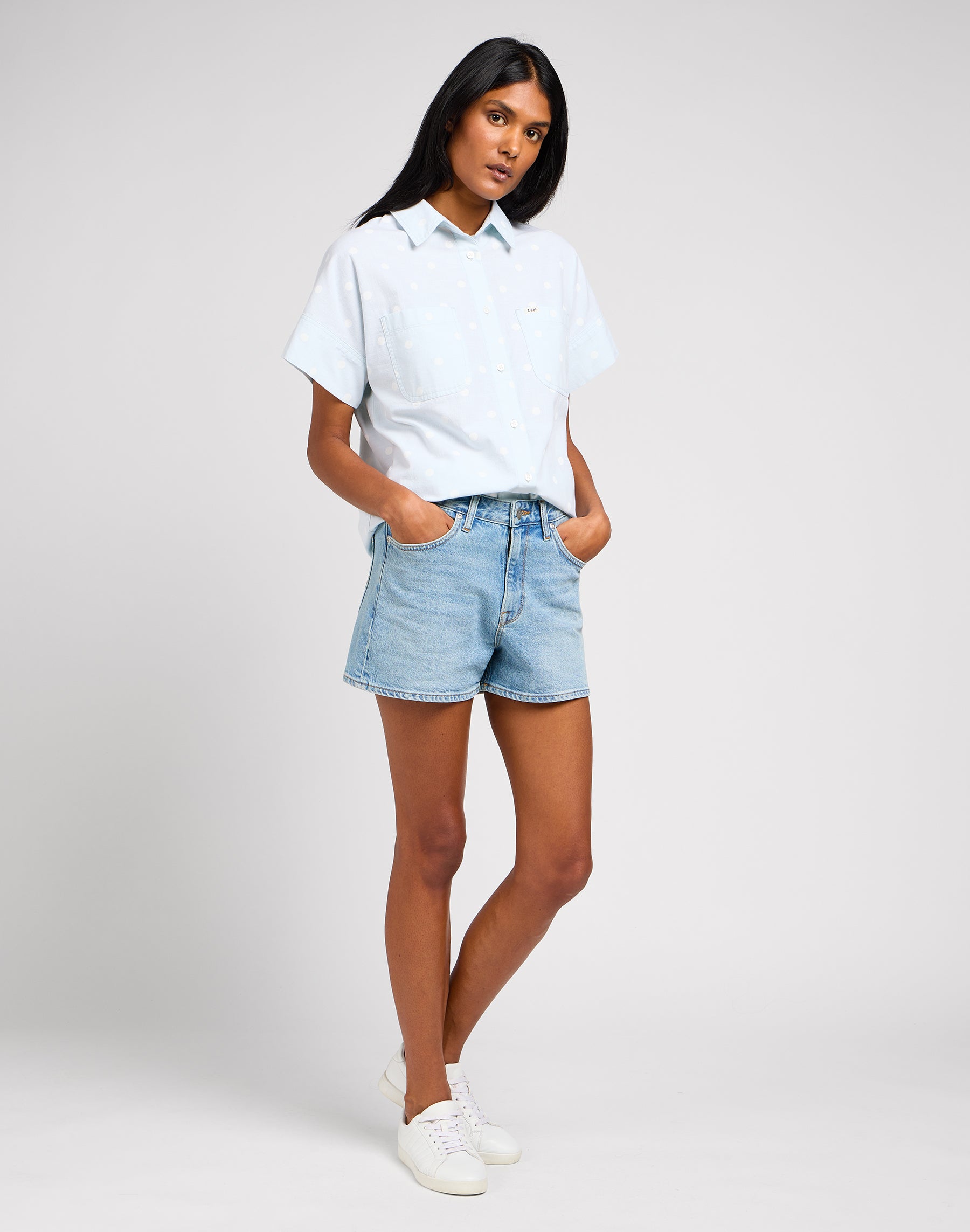 Loose Utility Shirt in Pale Blue Shirts Lee   