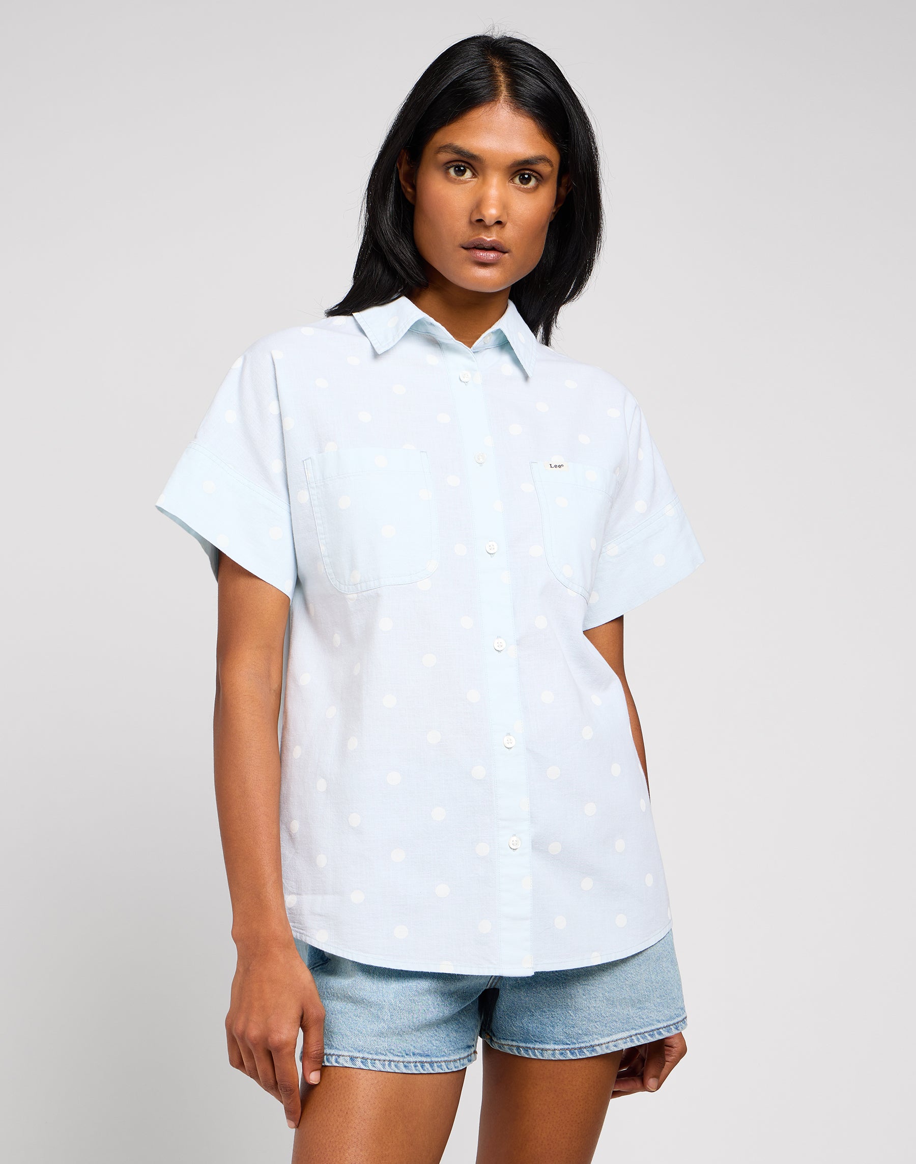 Loose Utility Shirt in Pale Blue Shirts Lee   