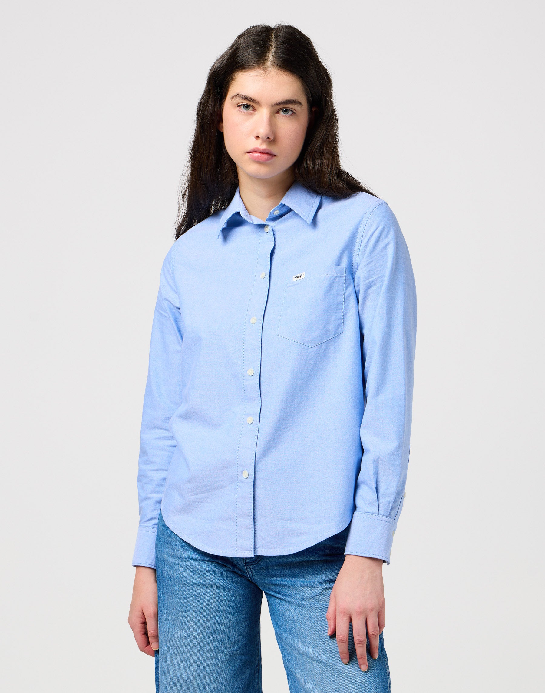 One Pocket Shirt in Bright Blue Shirts Wrangler   