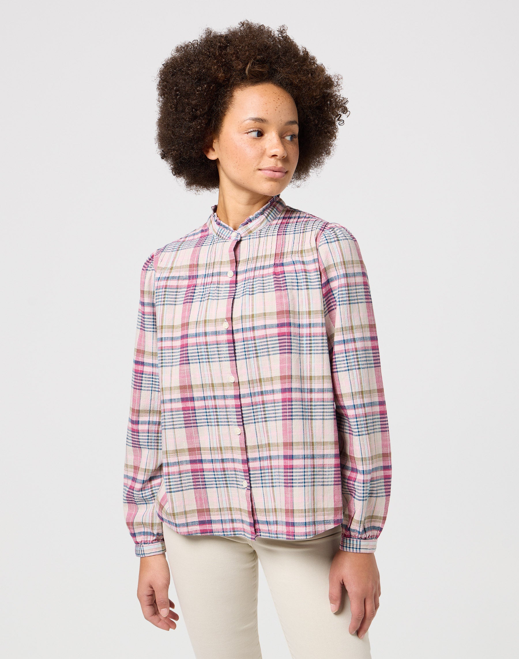 Pintuck Blouse in Violet Quartz Shirts Wrangler   