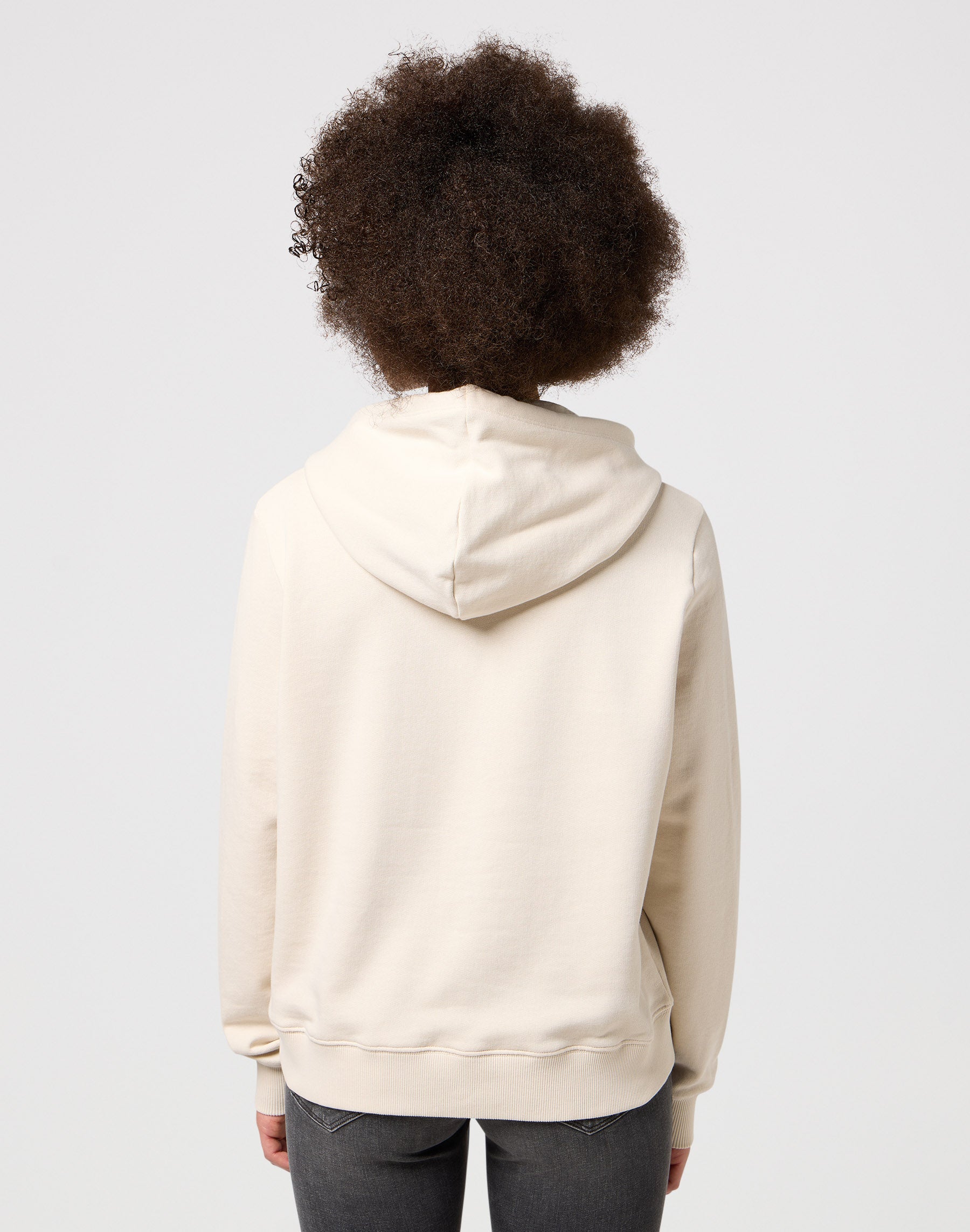 Regular hoodie in vintage white Wrangler hoodie   