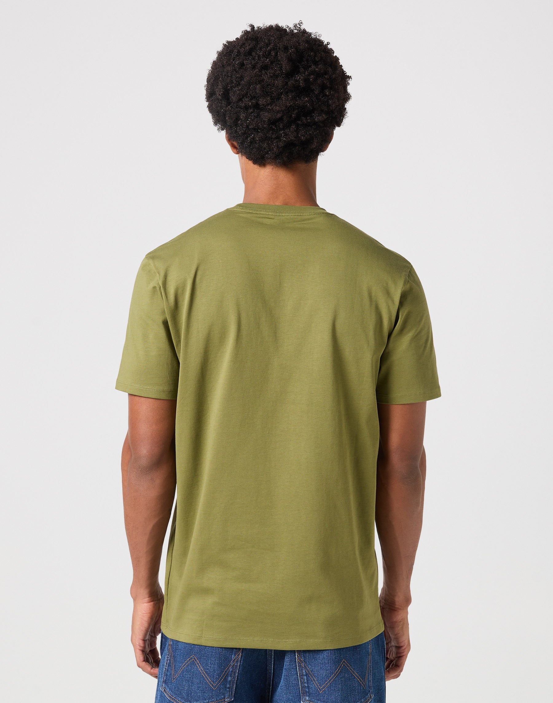 Sign Off Tee in Dusty Olive T-Shirts Wrangler   