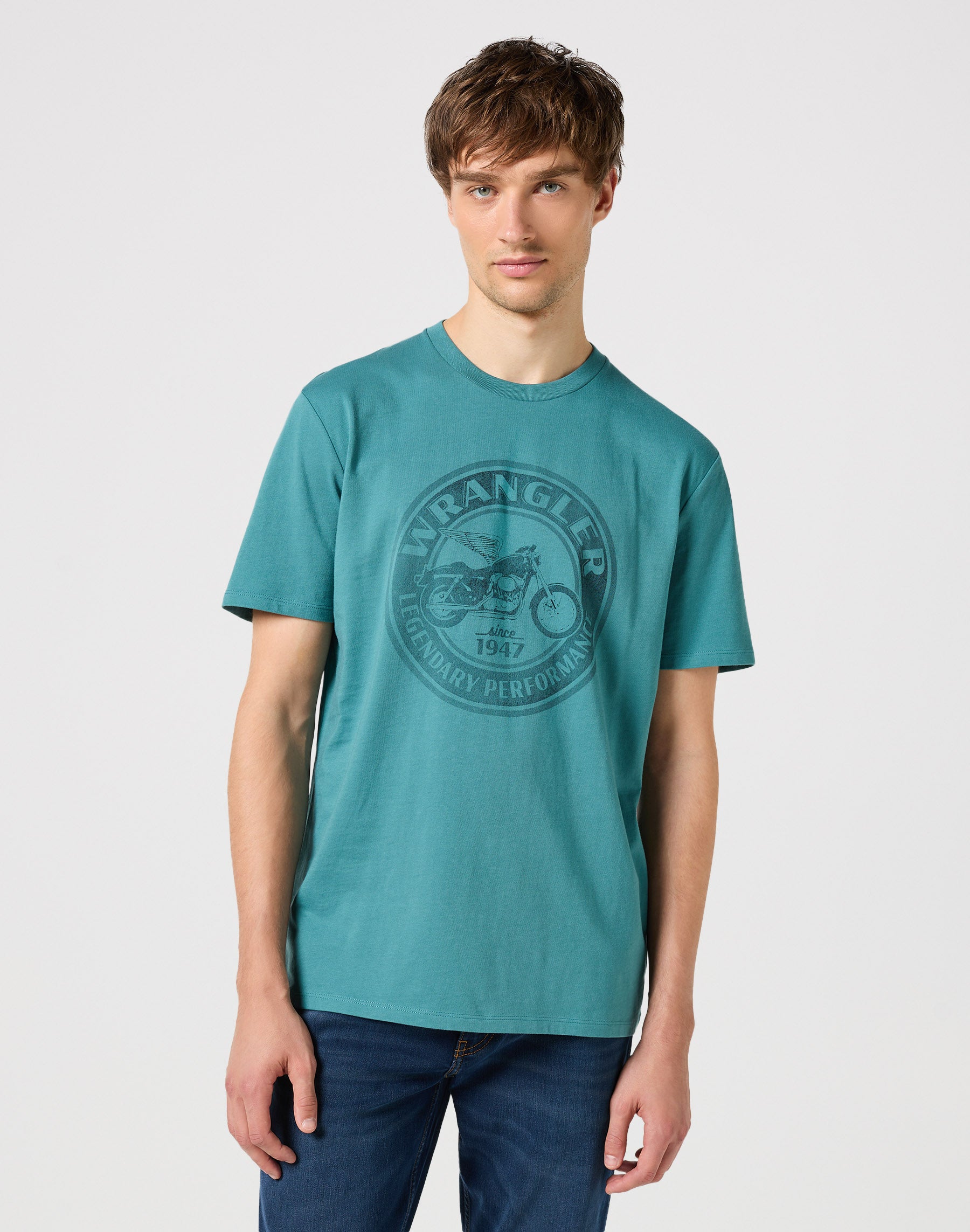 Americana Tee in Hydro T-Shirts Wrangler   