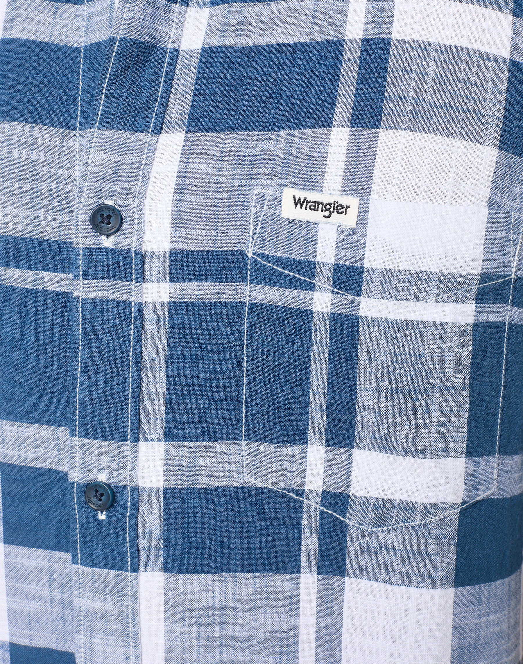 One Pocket Shirt in Blue Shirts Wrangler   