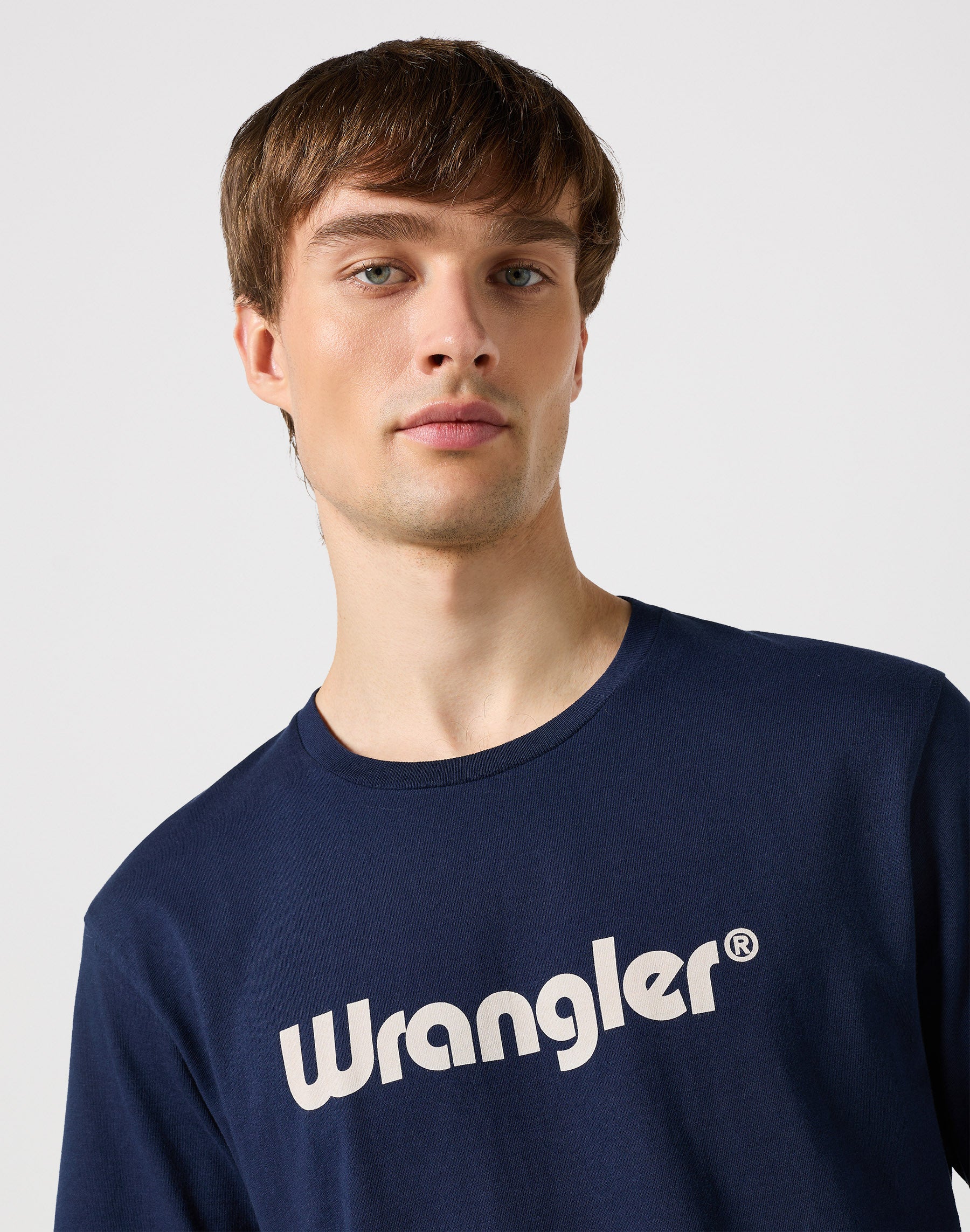 Logo Tee in Navy T-Shirts Wrangler   