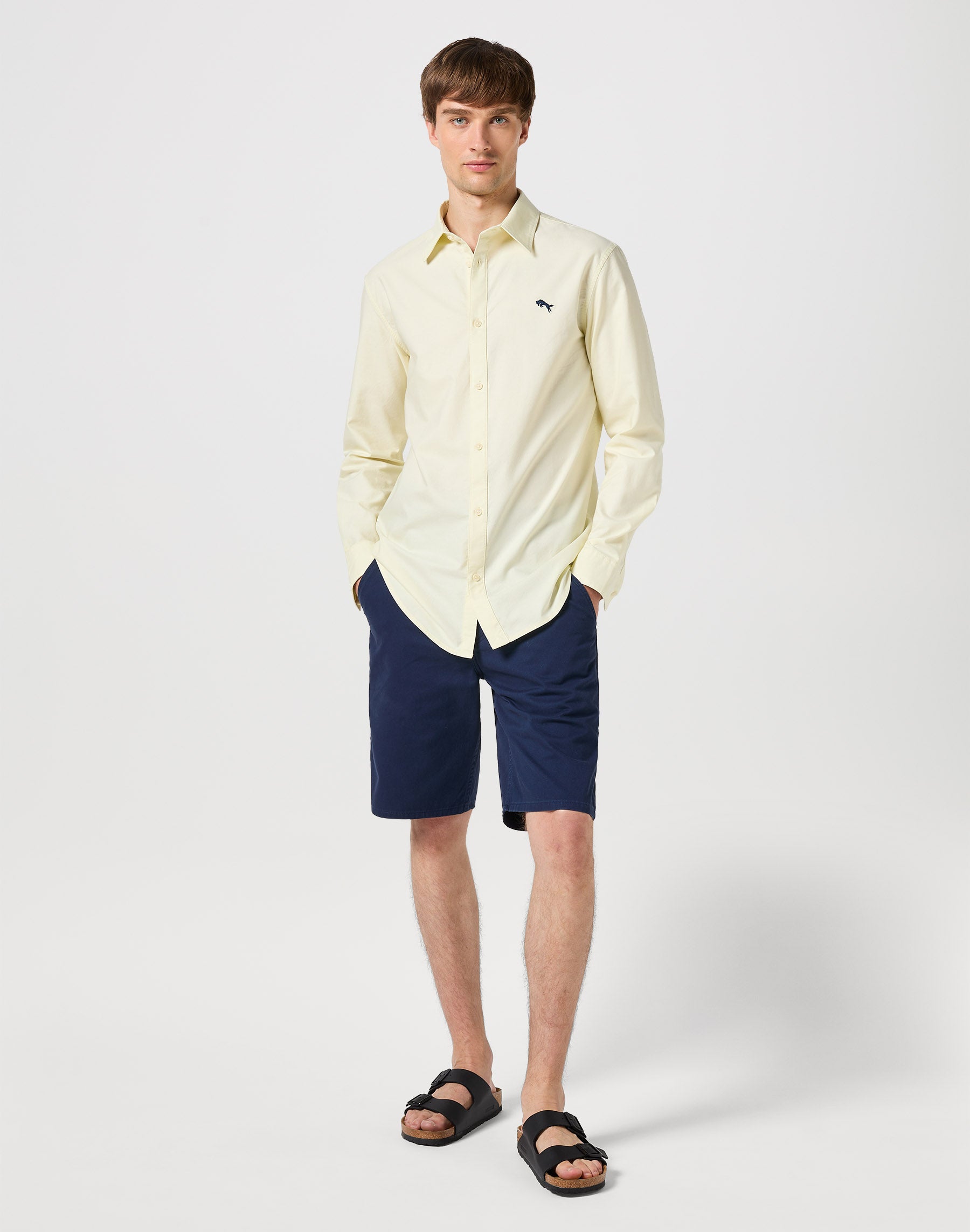 Casey Chino Shorts in Black Iris Shorts Wrangler   