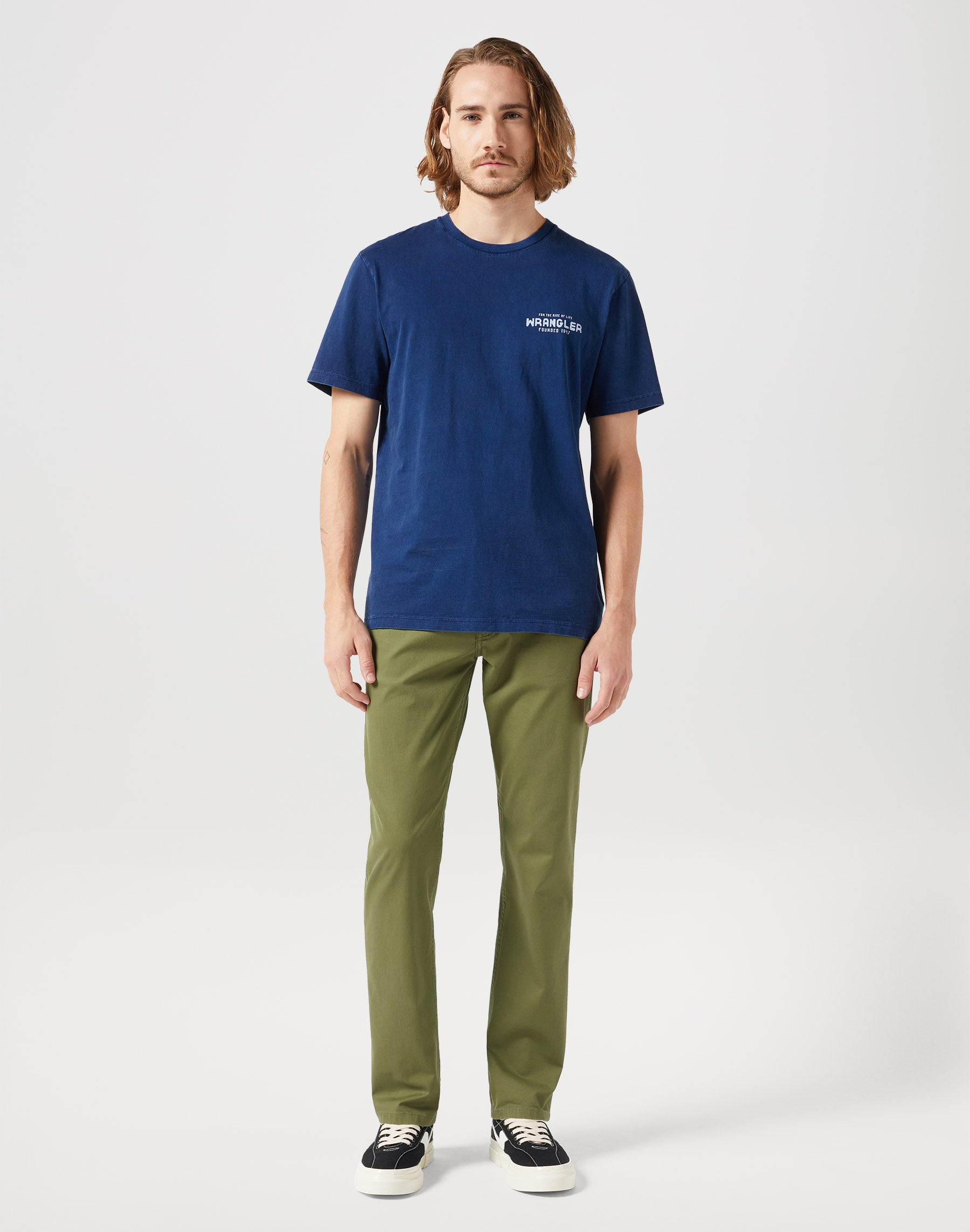 Greensboro Low Stretch in Olive Pants Wrangler   