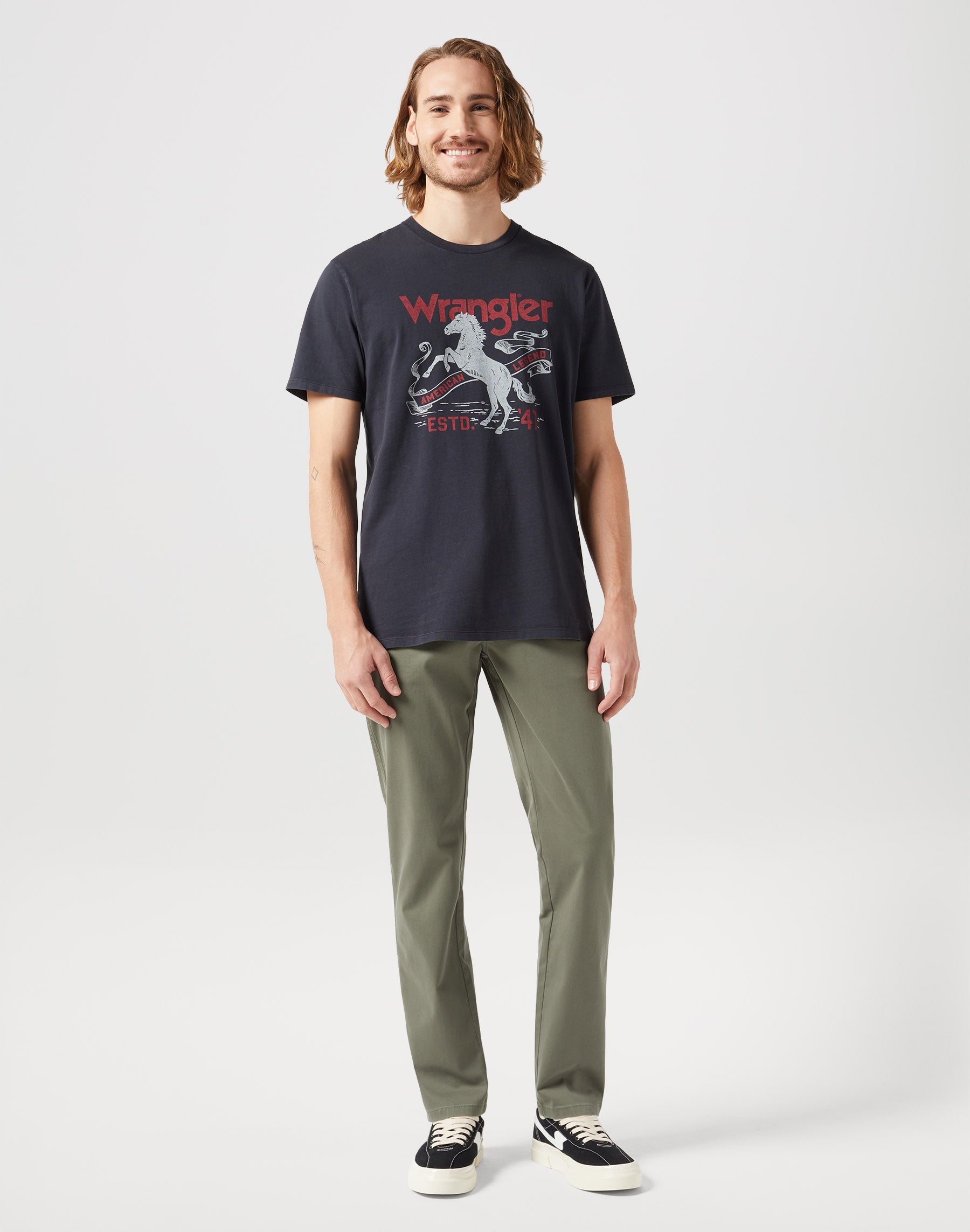 Texas Slim Low Stretch in Dusty Olive Pants Wrangler   