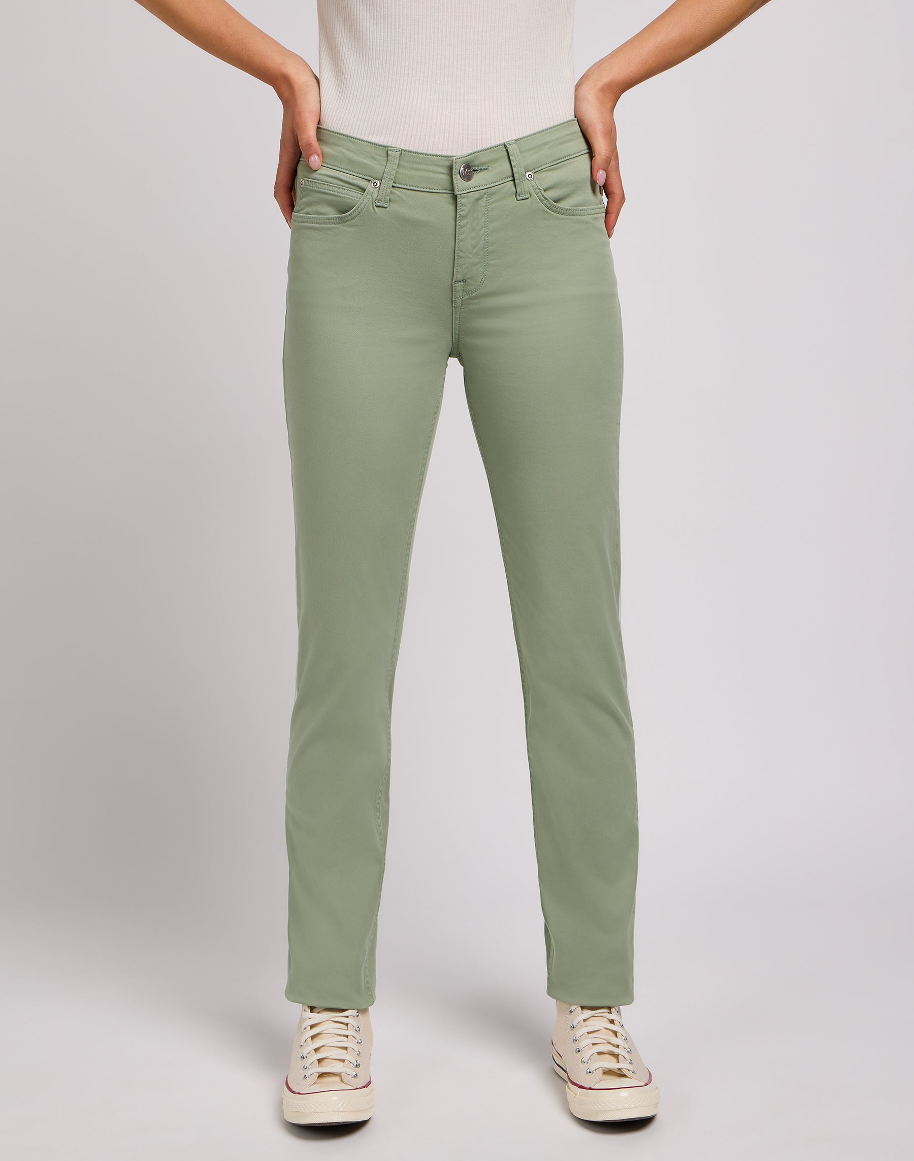 Marion Straight in Intuition Grey Pants Lee   