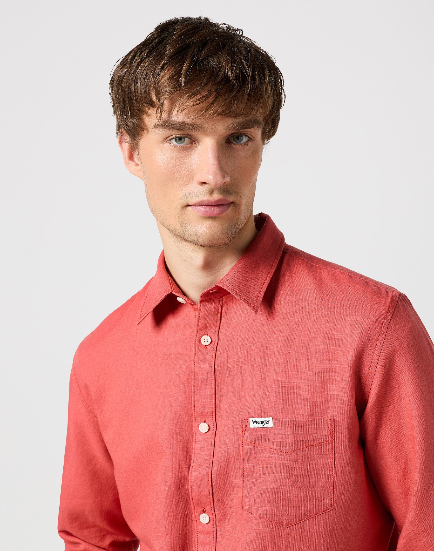 One Pocket Shirt in Burnt Sienna Shirts Wrangler   