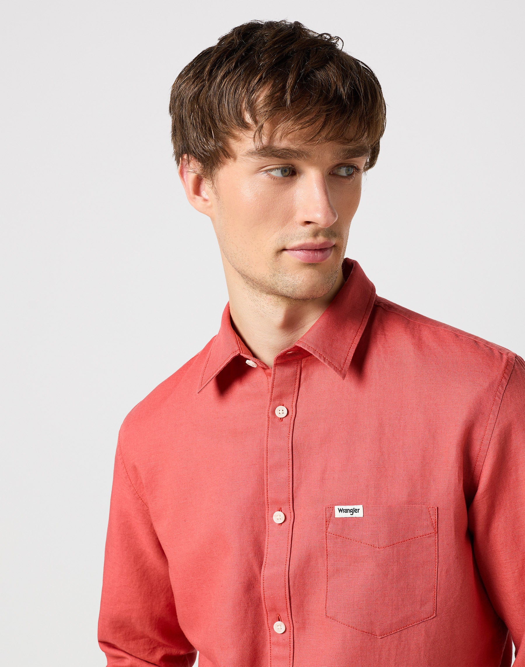 One Pocket Shirt in Burnt Sienna Shirts Wrangler   