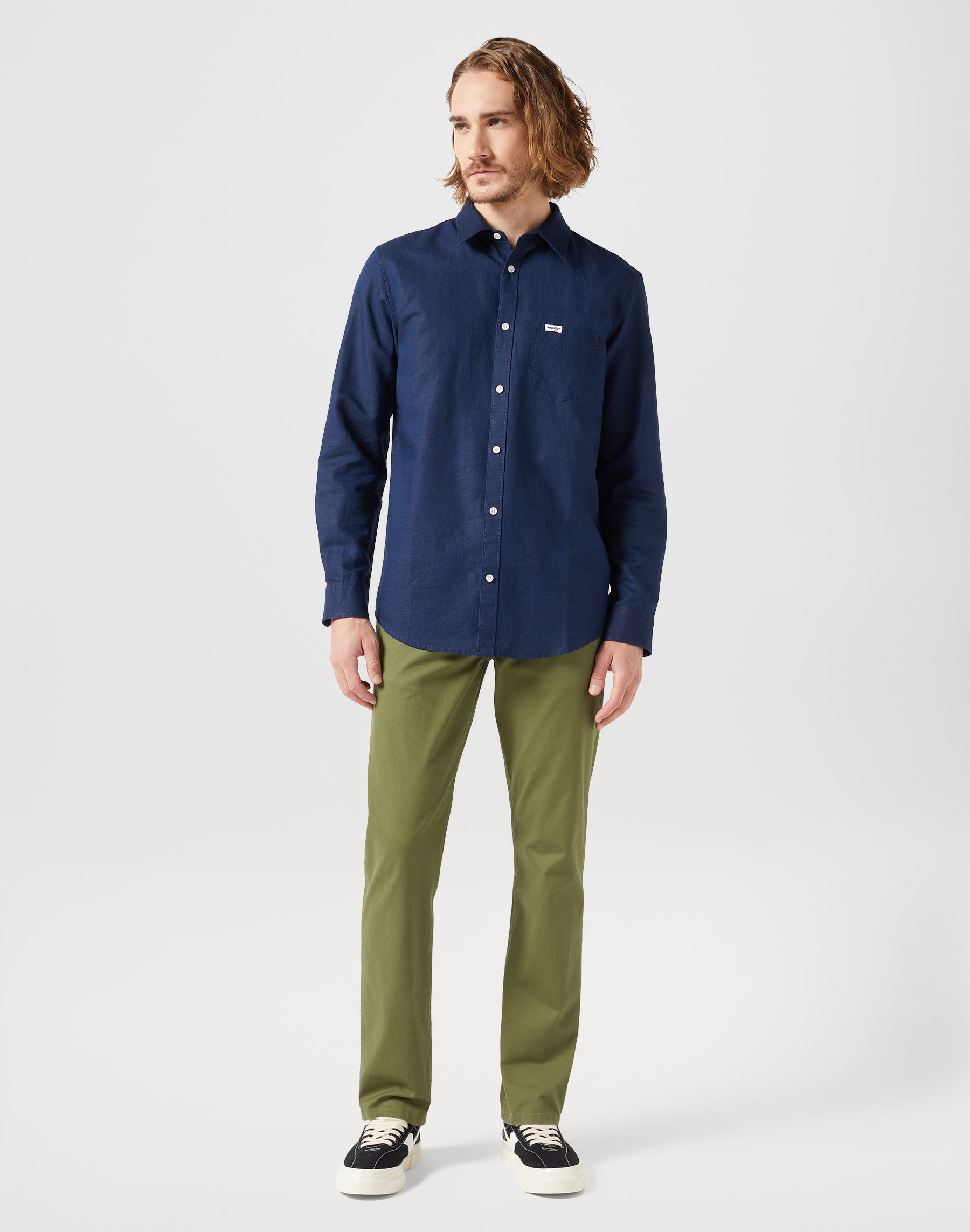 One Pocket Shirt in Black Iris Shirts Wrangler   