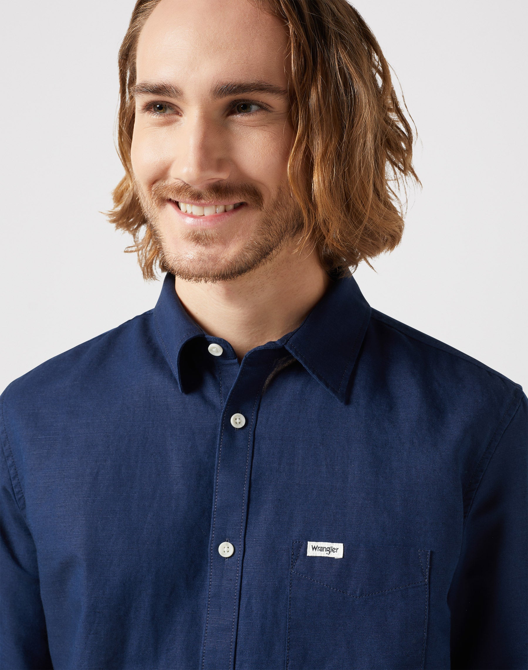 One Pocket Shirt in Black Iris Shirts Wrangler   