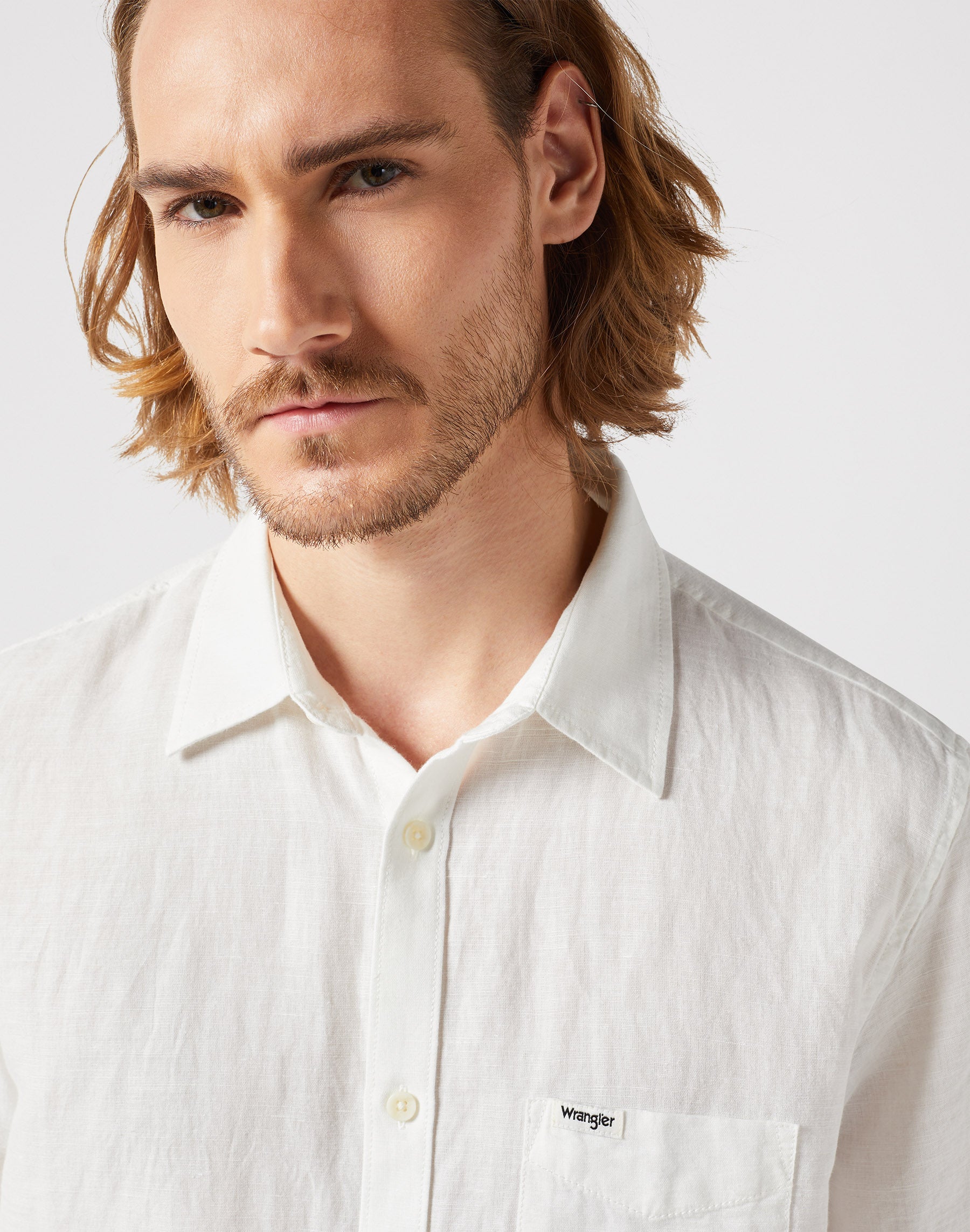 One Pocket Shirt in Worn White Shirts Wrangler   