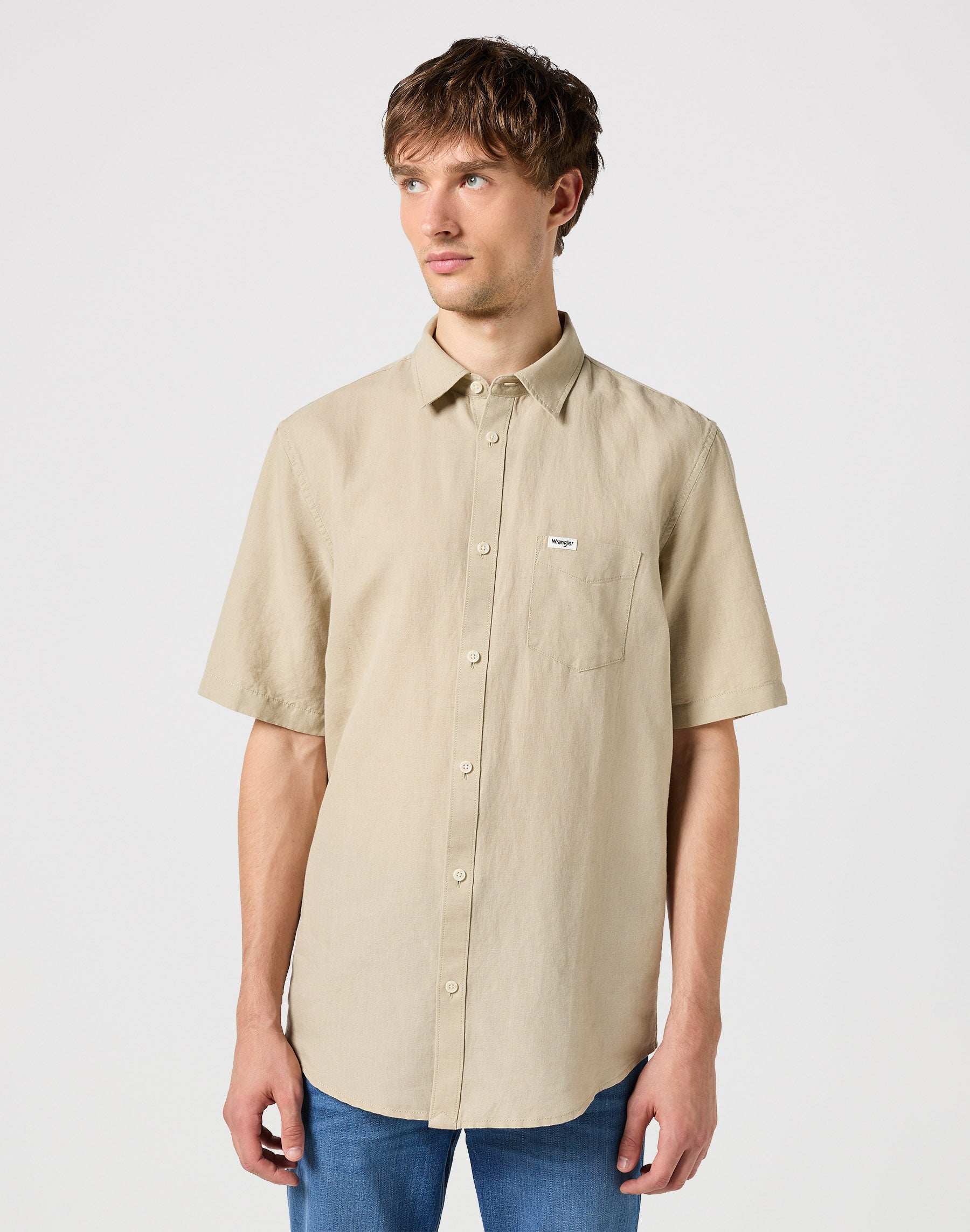 One Pocket Shirt in Plaza Taupe Shirts Wrangler   