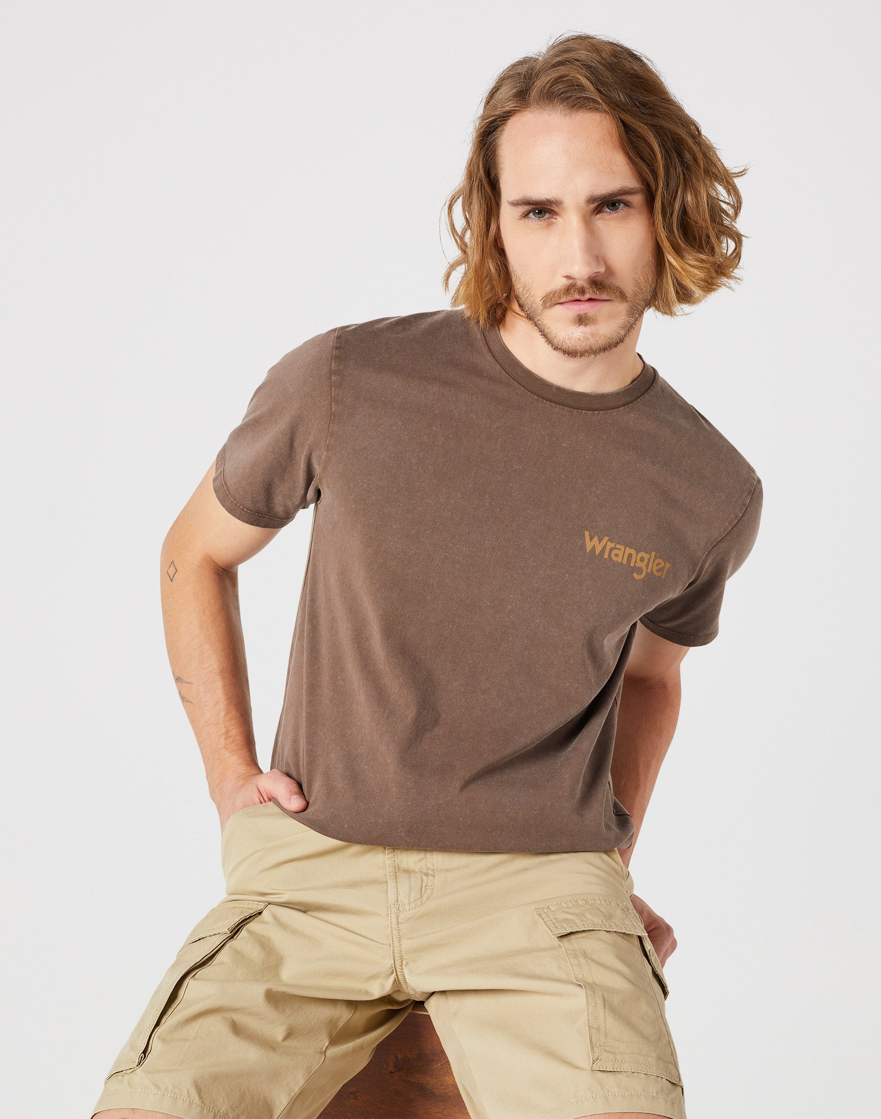 Casey Utility Short in Saddle Shorts Wrangler   