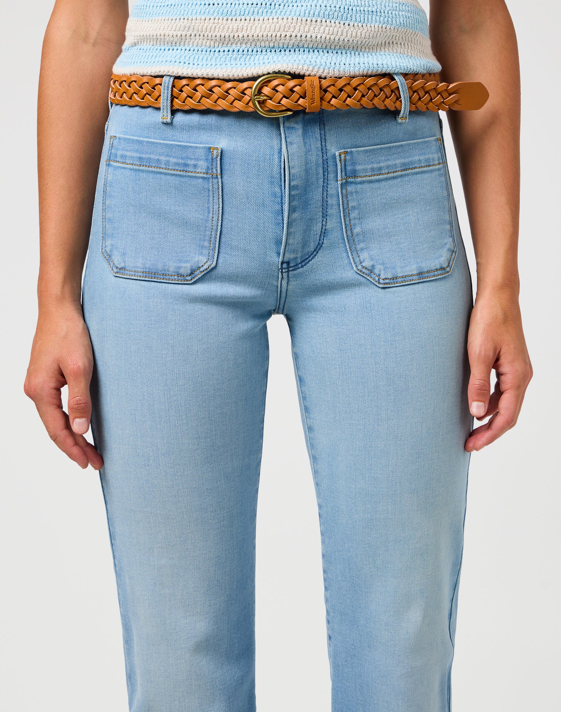 Braided Belt in Cognac Belt Wrangler   