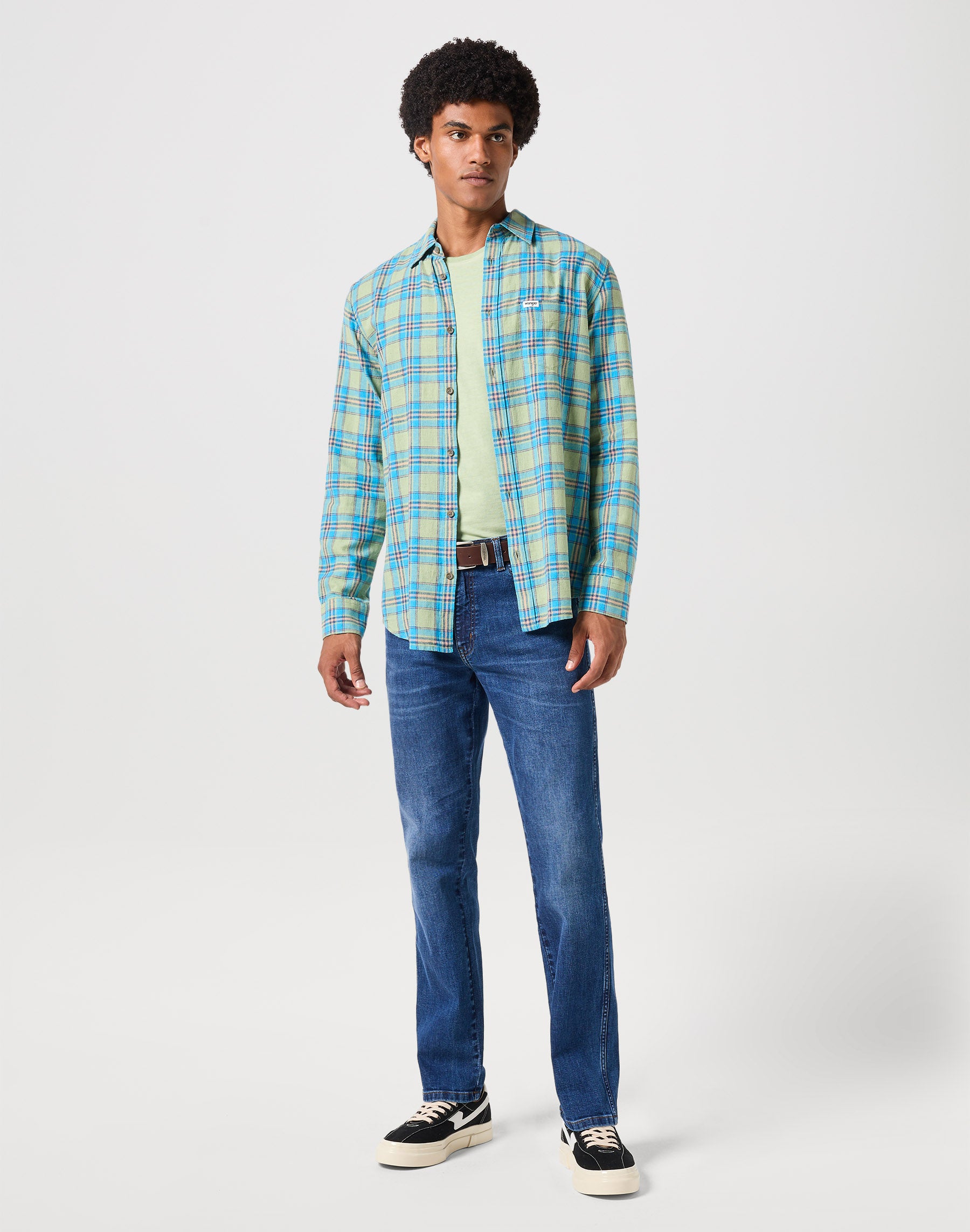 Long sleeve one pocket shirt in Reseda Shirts Wrangler   