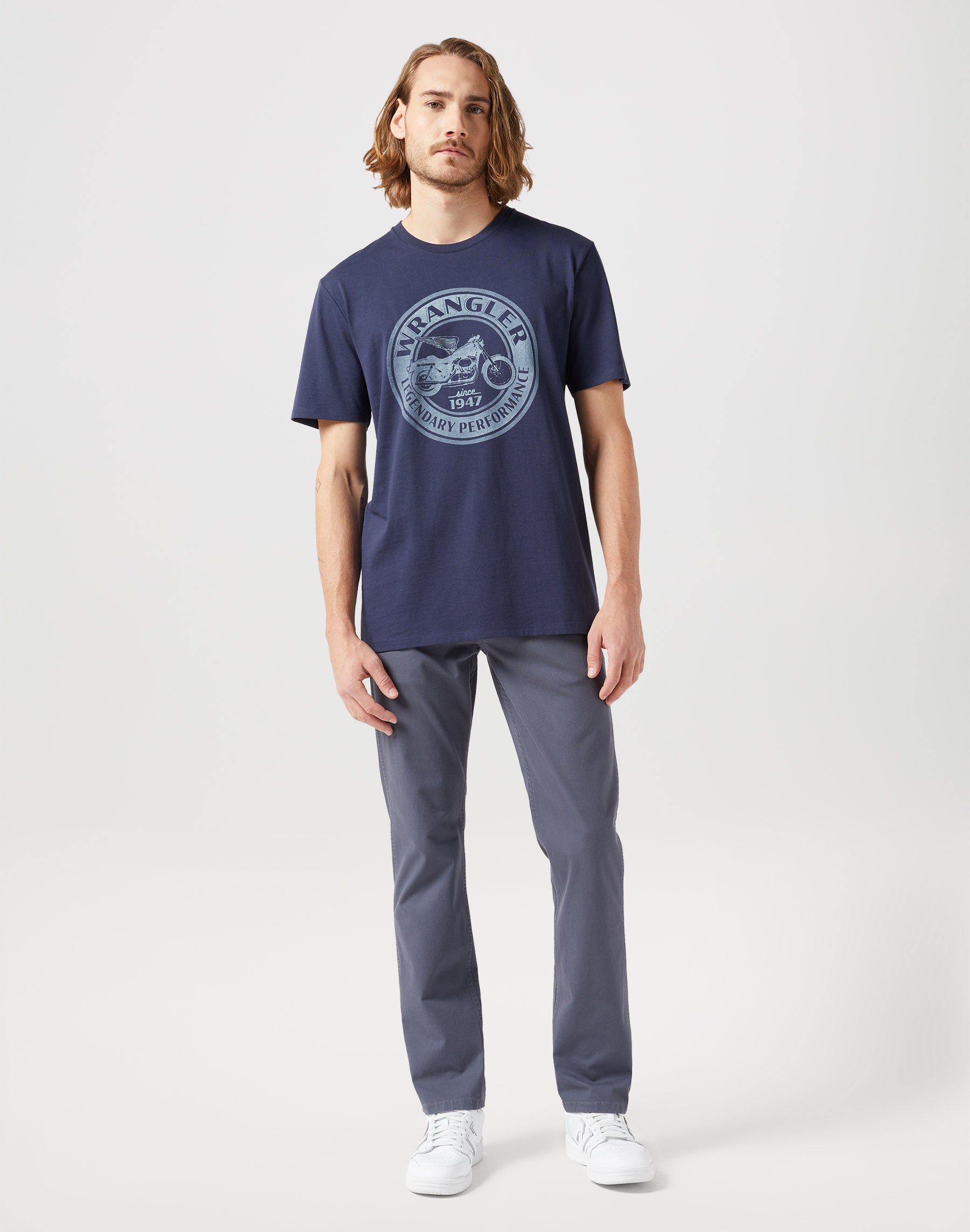 Americana Tee in Navy T-Shirts Wrangler   