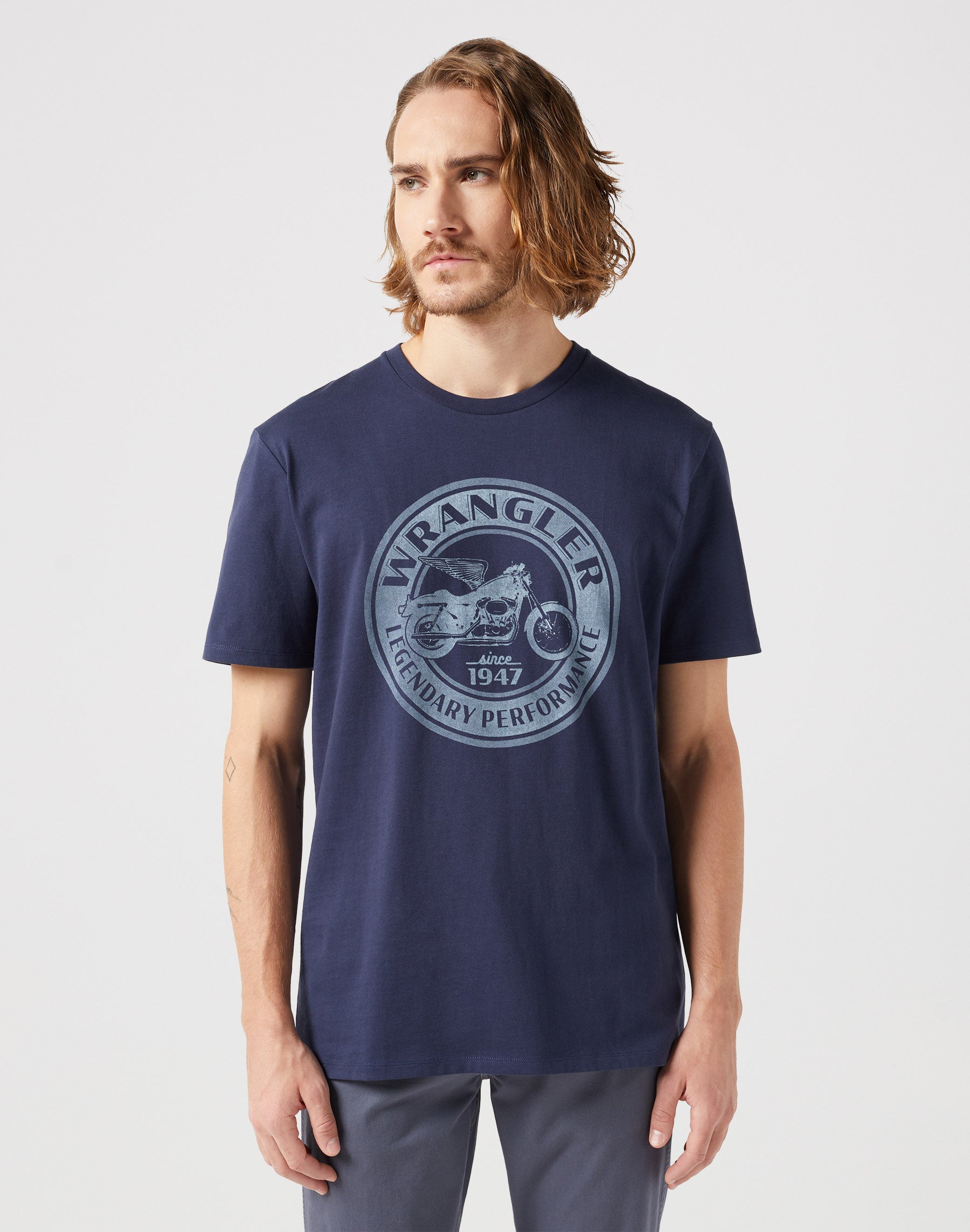 Americana Tee in Navy T-Shirts Wrangler   