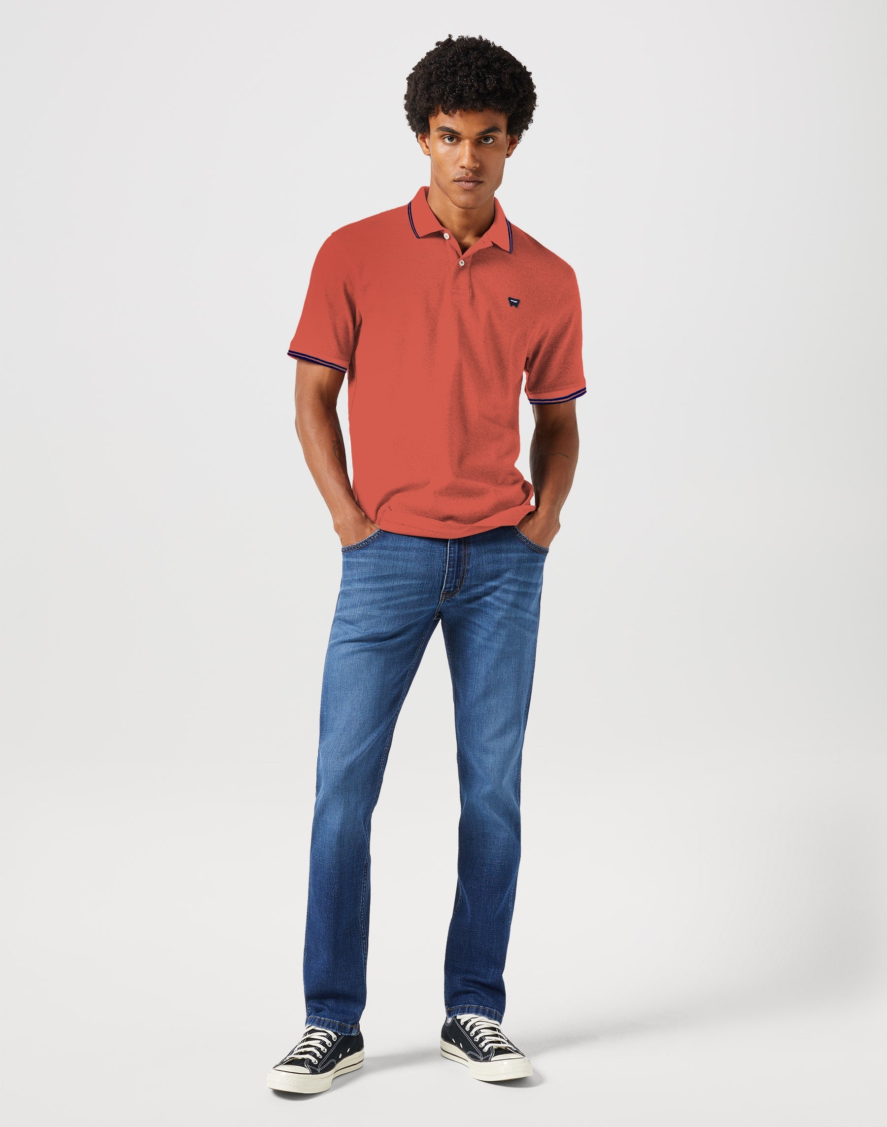 Polo Shirt in Burnt Sienna Polos Wrangler   