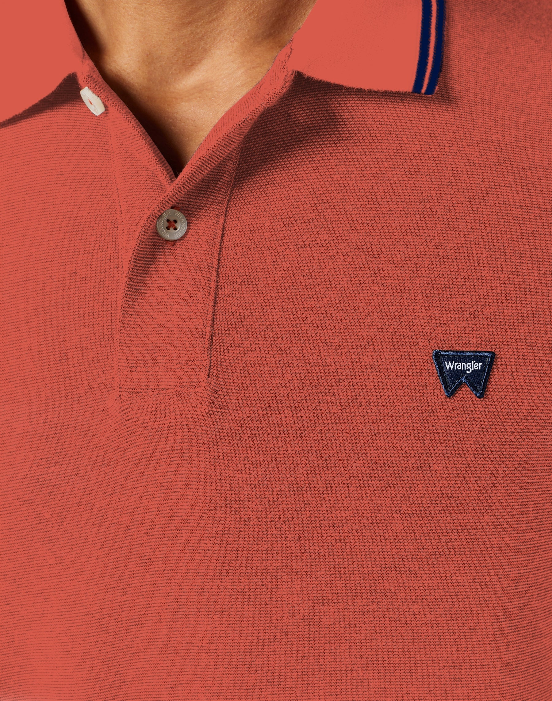 Polo Shirt in Burnt Sienna Polos Wrangler   