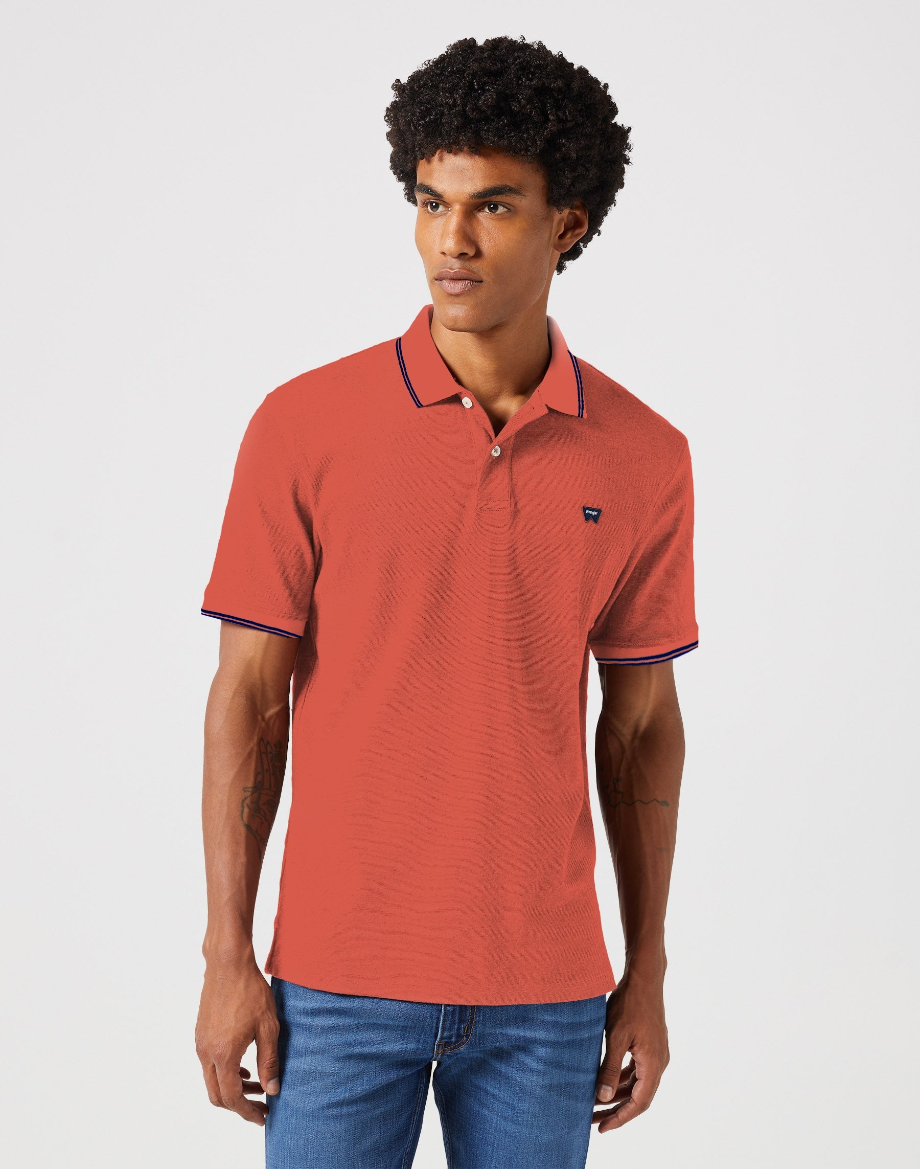 Polo Shirt in Burnt Sienna Polos Wrangler   