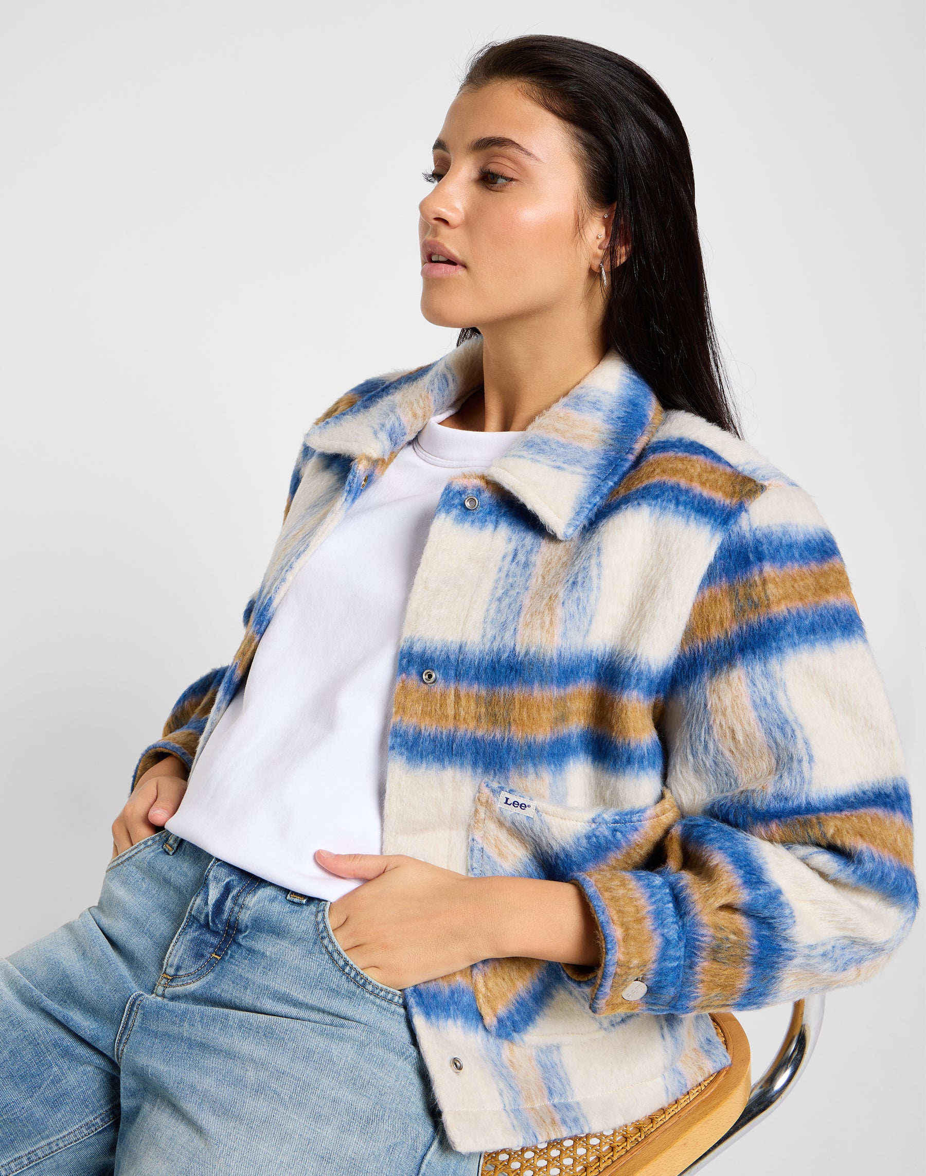 Cropped Wool Jacket in Midcentury Jackets Lee   