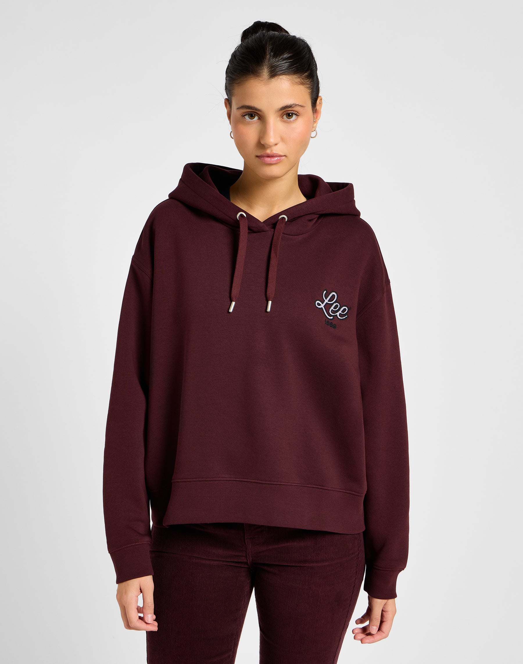 Logo Hoodie in Velvet Beet Hoodie Lee   