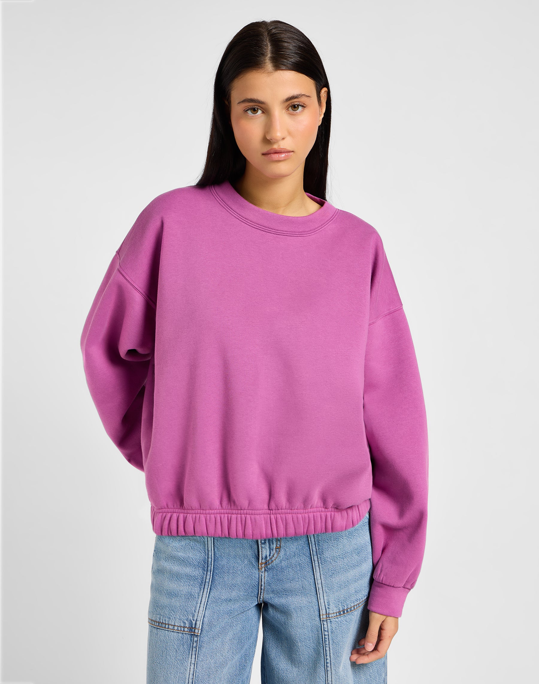 Sleeve Detail Sweatshirt in Lotus Sweatshirts Lee   