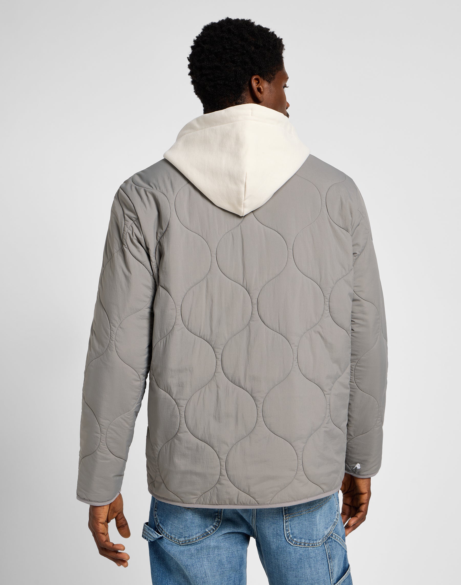 Quilted Liner Jacket in Hd Lee Gray Jackets Lee   