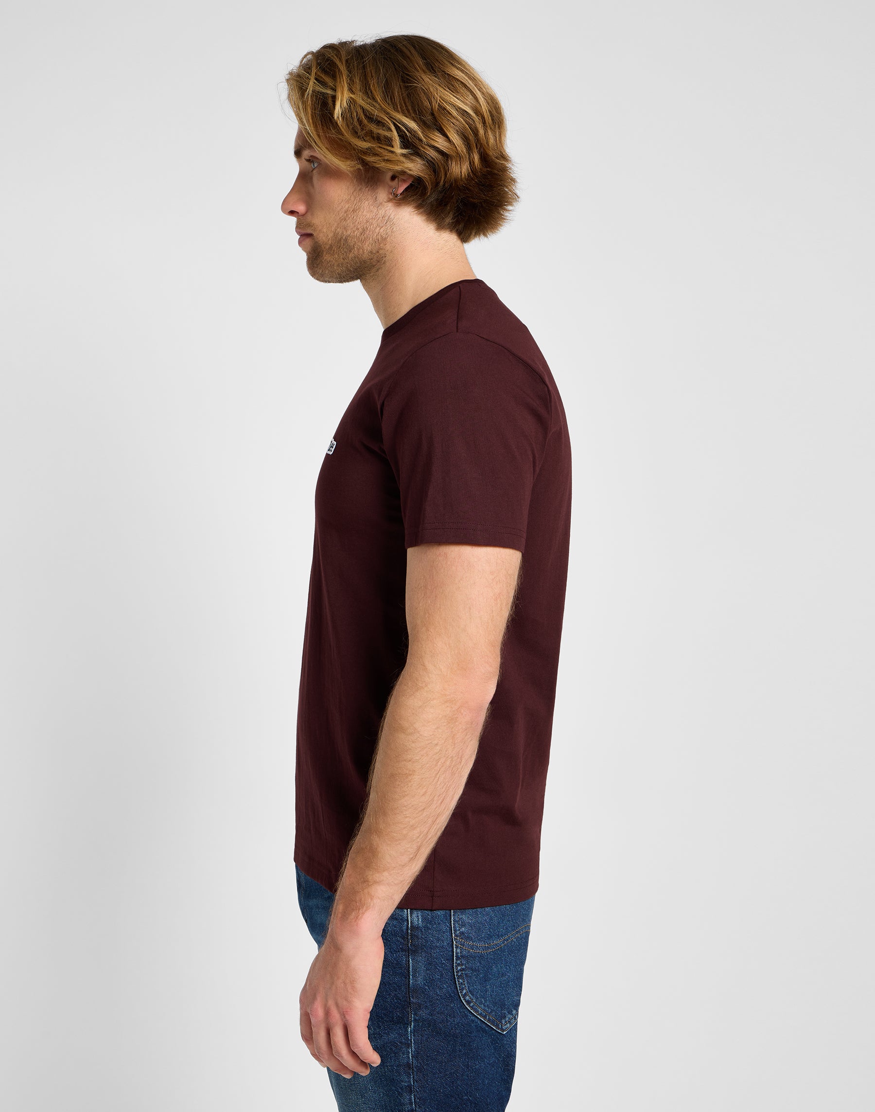 Shortleeves Patch Logo Tee in Velvet Beet T-Shirts Lee   