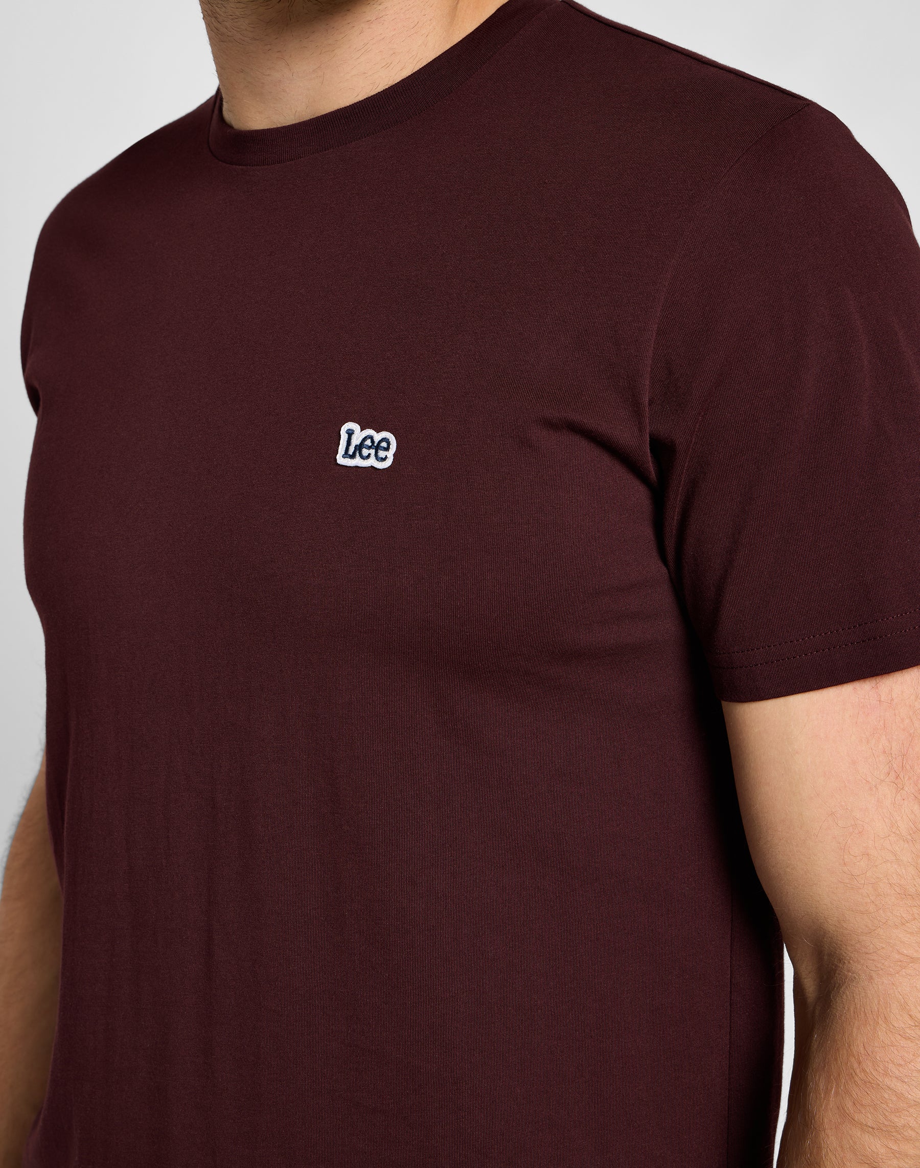 Shortleeves Patch Logo Tee in Velvet Beet T-Shirts Lee   