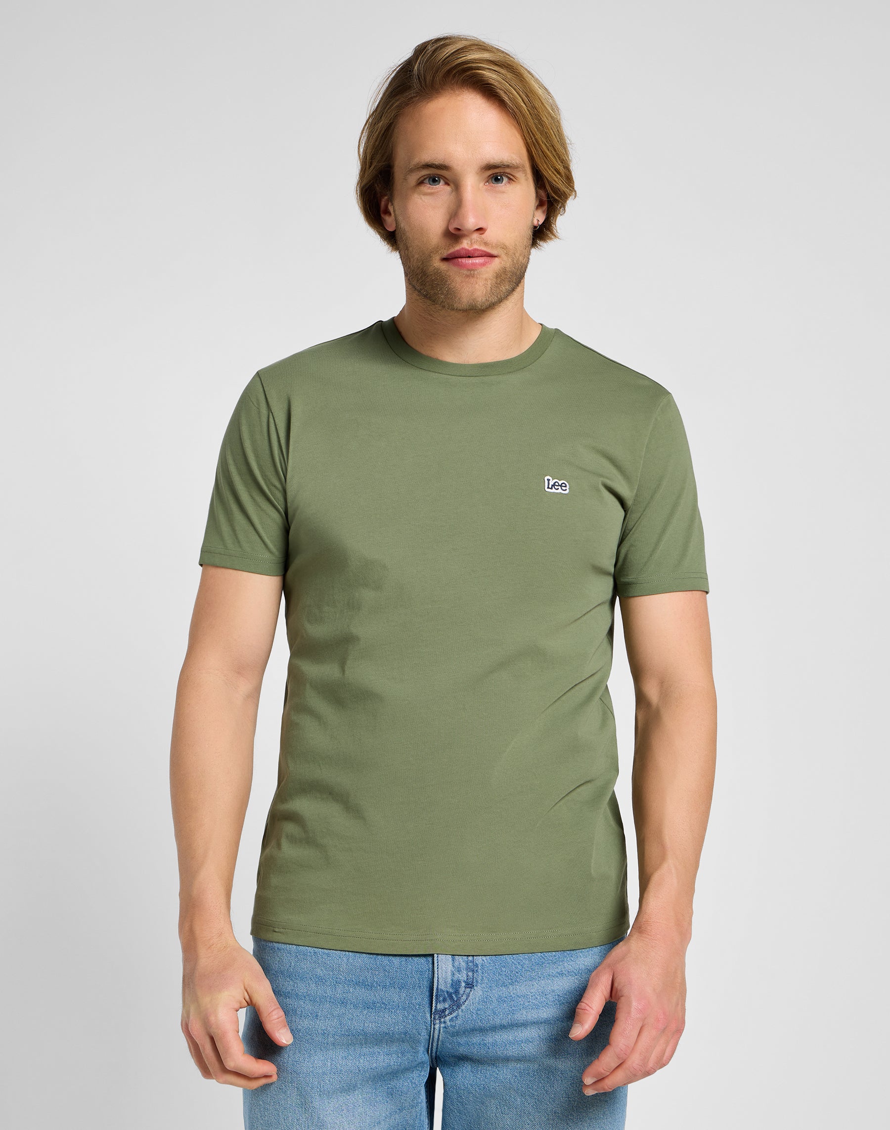 Shortleeves Patch Logo Tee in Mercantile Green T-Shirts Lee   