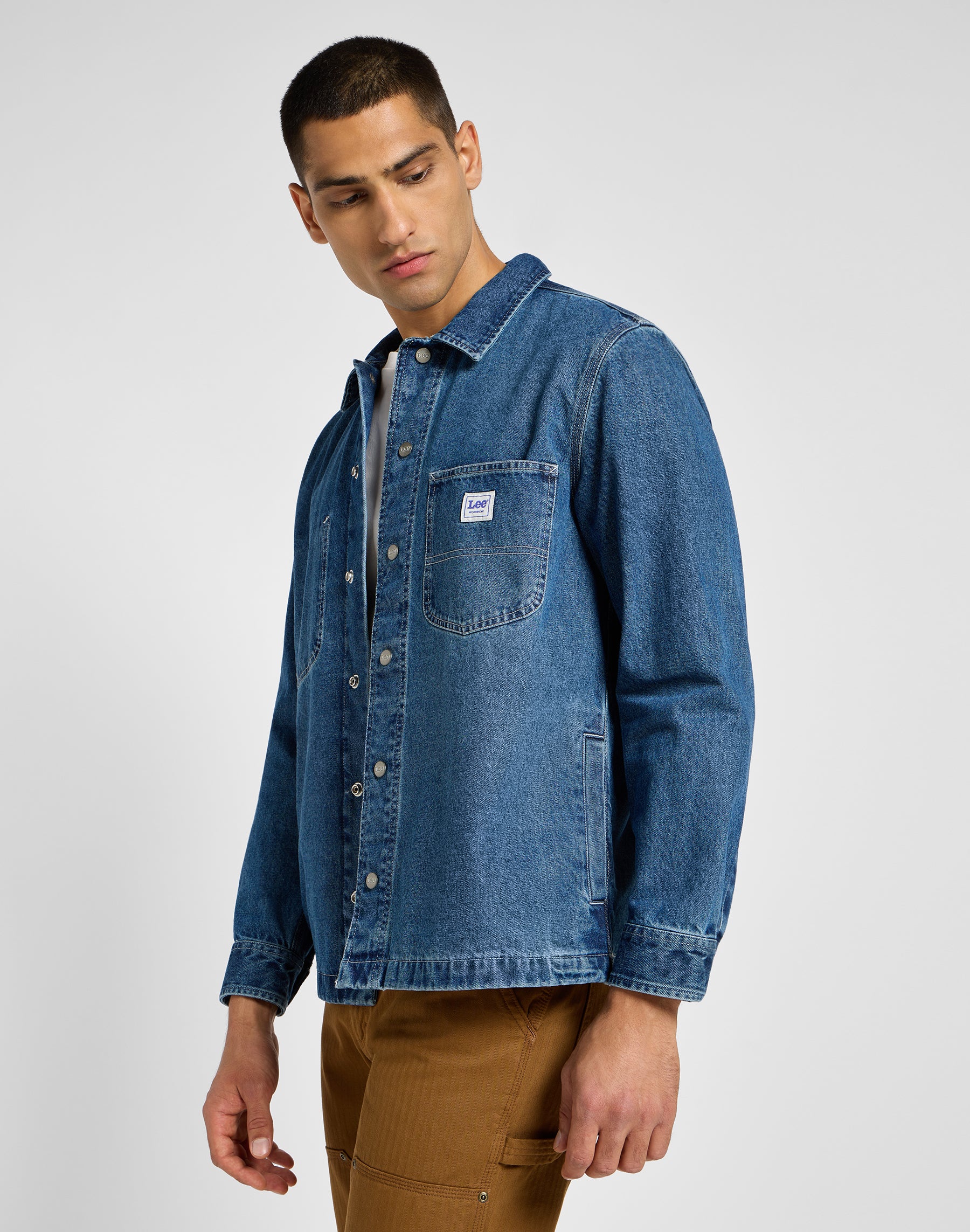 Worker overshirt in Manhattan wash shirts Lee   